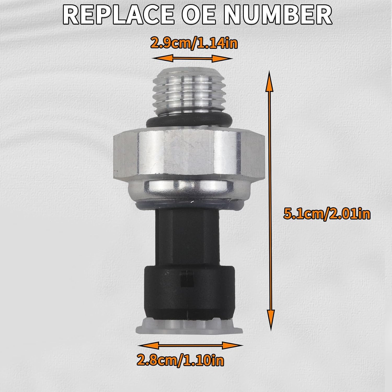 Engine Oil Pressure Sensor, Compatible with GM Lacrosse, Camaro, Impala, Malibu, Acadia, Montana, CTS, Aura and More, Replace 12570798, 12621598, 1S10873, 2131569, PS629