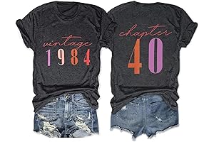 Nostalgic 1984 Women's Birthday Tee: A Timeless Tribute