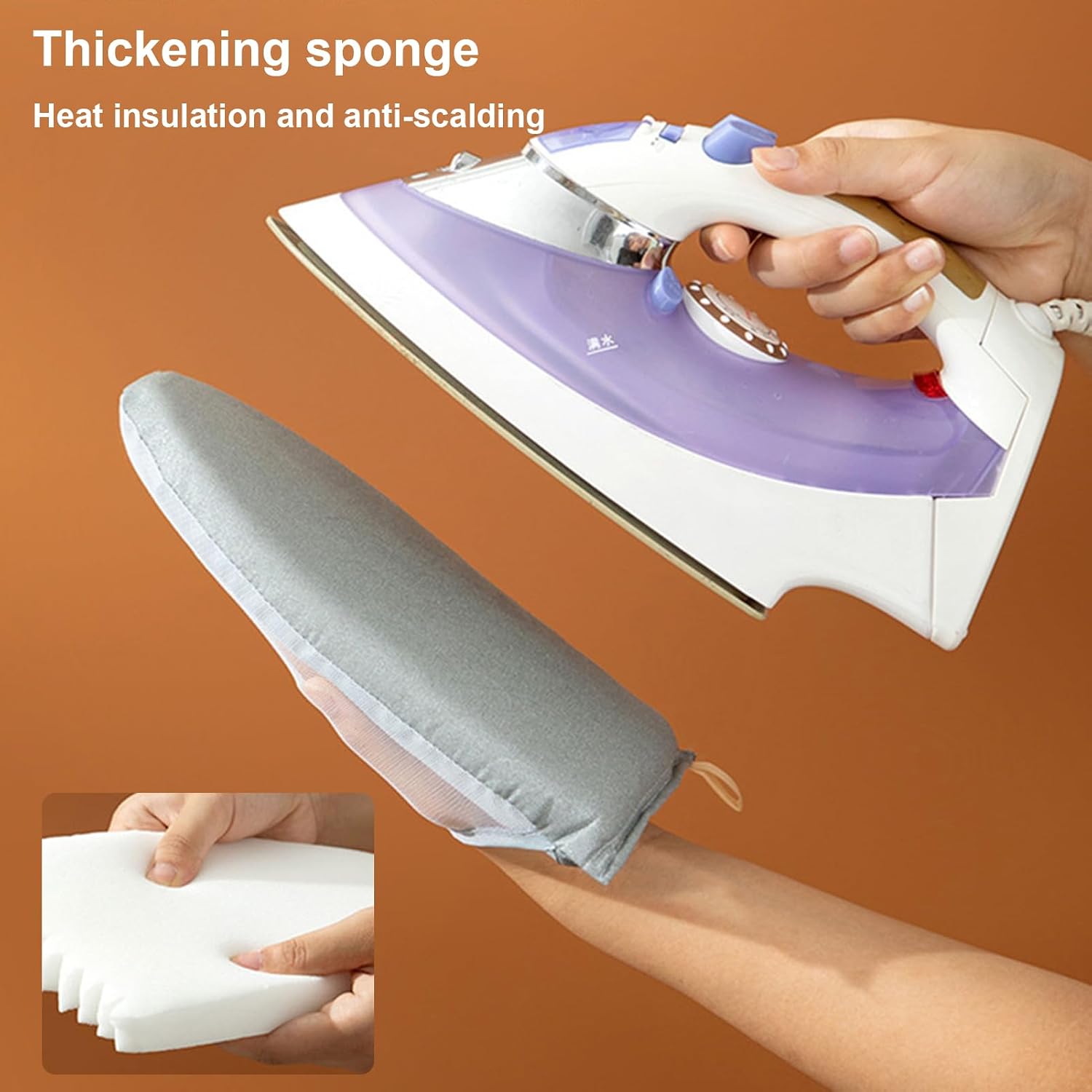 Handheld Ironing Board Heat Resistant Anti Steam Steaming Clothes