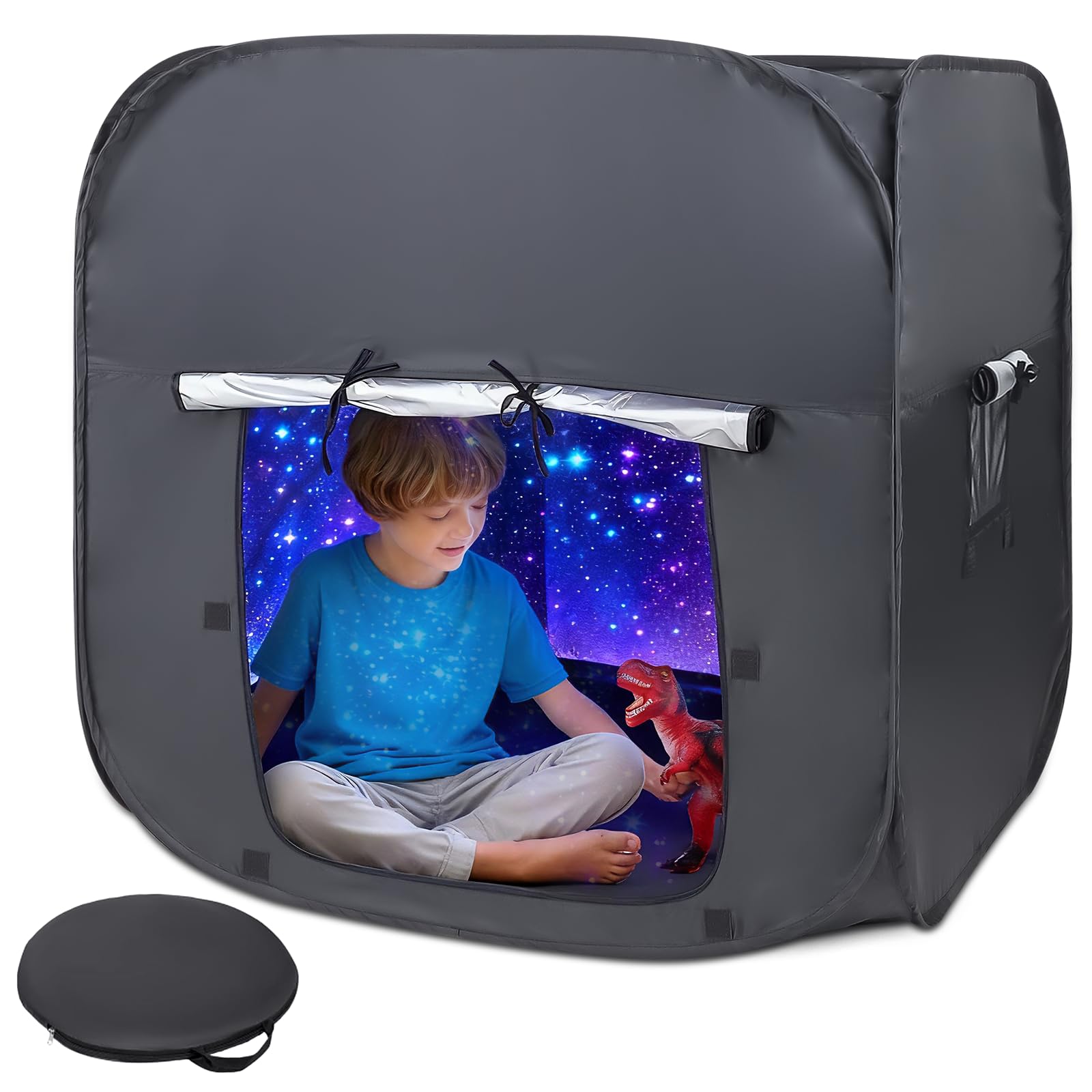 Sensory Tent, Pop-Up Tent for Kids, Blackout tent | Calm Down Tent for Children to Play and Relax, Waterproof Collapsible with Side Window 35.5in*35.5in Help with Autism, SPD, Anxiety & Improve Focus