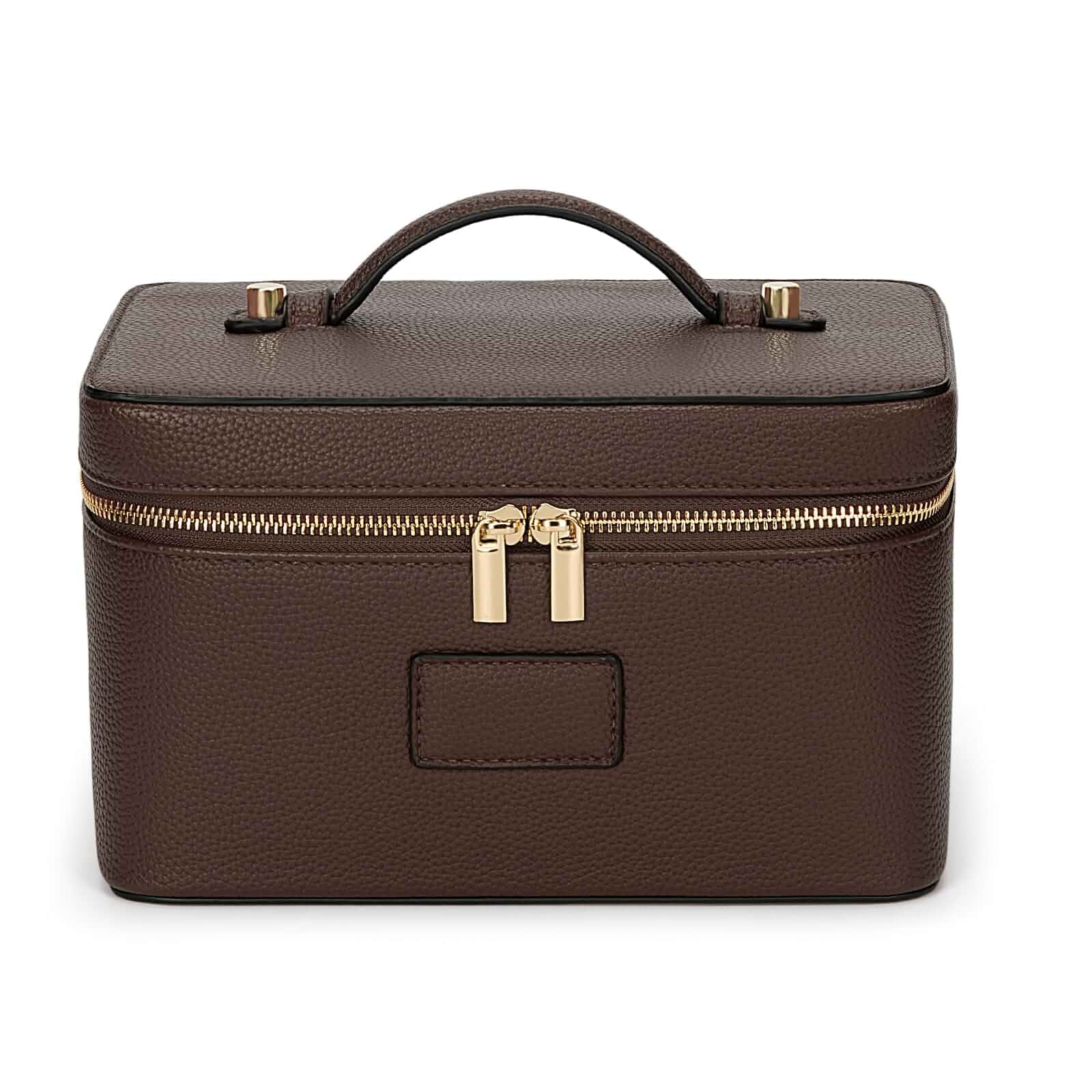 HiTotesMakeup Bag Large Vanity Case for Women Travel Cosmetic Bag Makeup Case Organizer Leather Travel Toiletry Bag