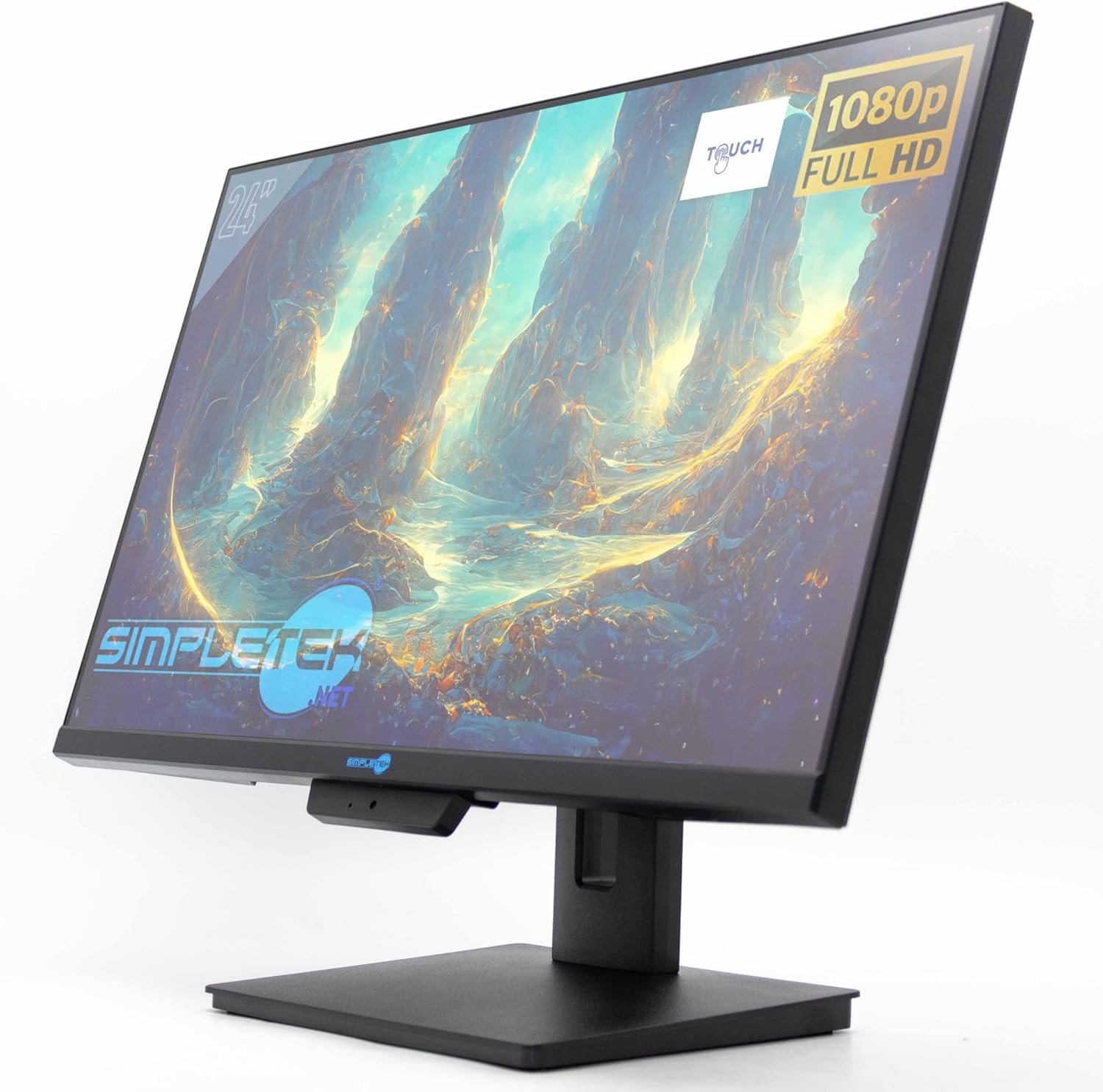 Monitor Touchscreen Full HD 24 pollici | Webcam e Audio Integrati | HDMI - Monitor - Immagine 7