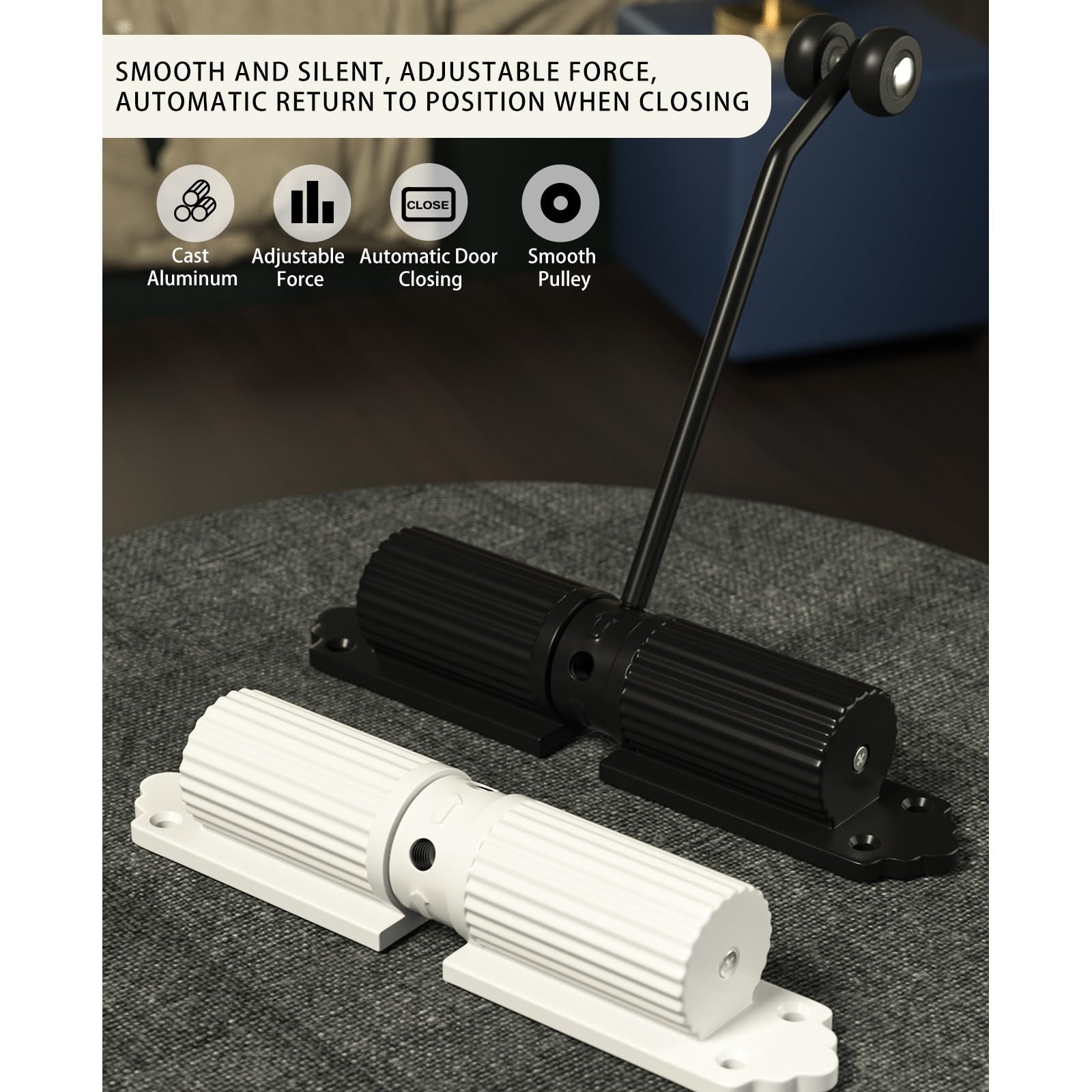 Vurlexat Spring Door Closer, Safety Automatic Spring Loaded Door Closer 20-50kg Closing Door Hinge - Image 3