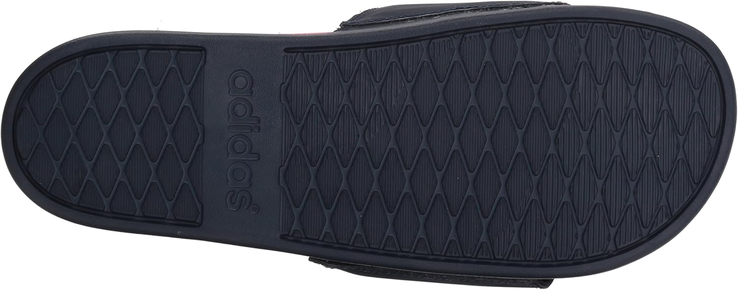 adidas Women's Adilette Comfort Slides Sandal, Shock Pink/Collegiate Navy/Aero Pink, 11