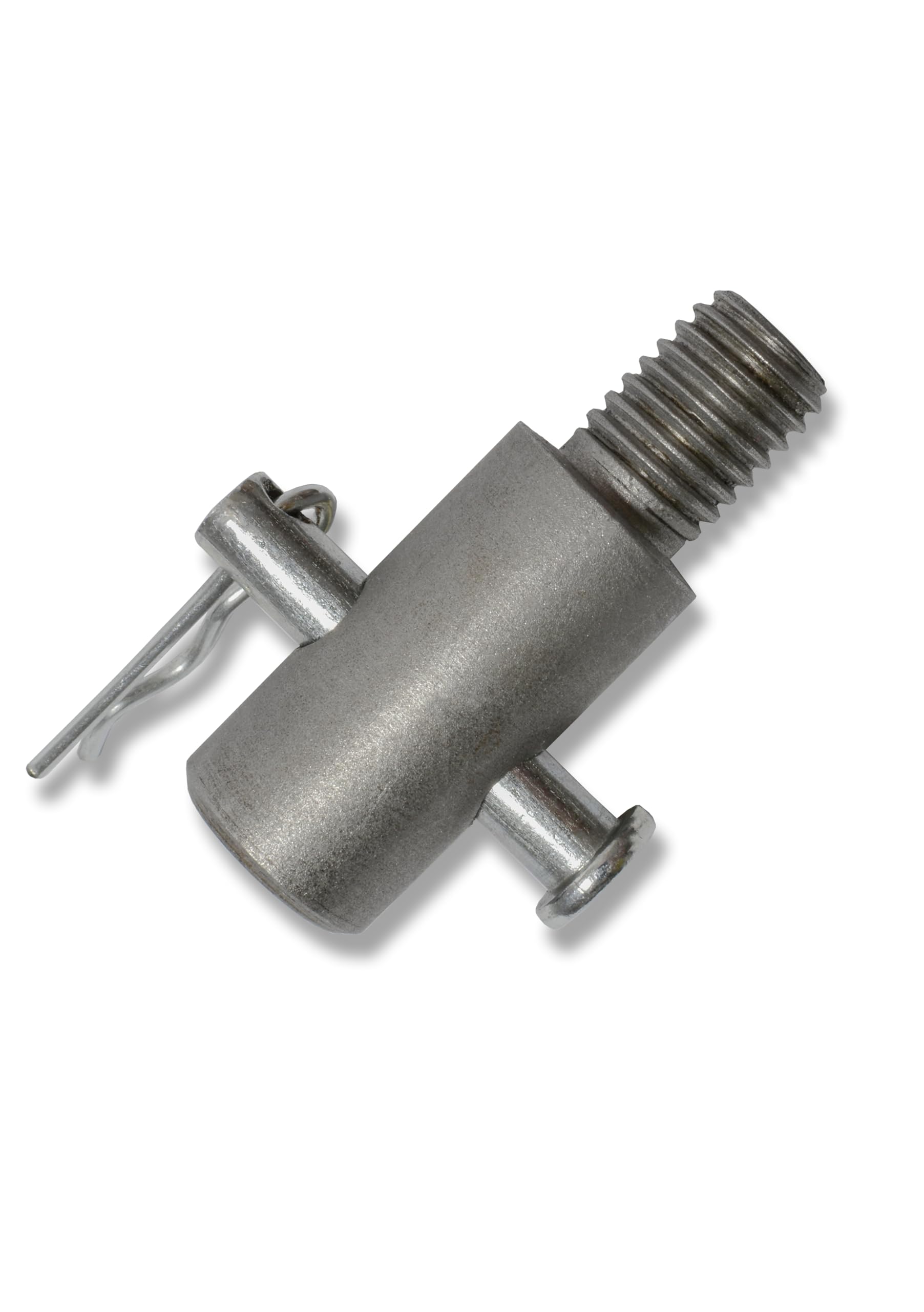 Werhe Adapter M14 For Earth Augers With Quick-Change Bolt – Robust Hardened Steel For Mixer To Ground Drilling Machine – Versatile For Augers, Concrete Mixers And Cable Installation
