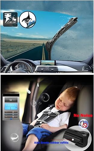 Miniatura 8 de Wiper Front Hybrid Wiper Blades For Mazda 2 Mazda2 Demio DJ DL 2014-2023 Windshield Windscreen Window Brushes 22"+17"