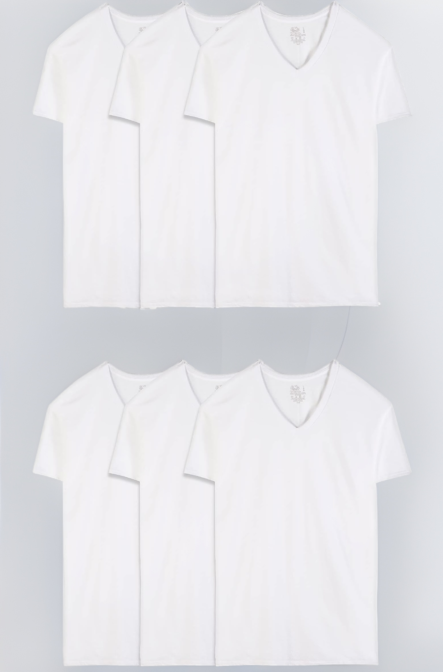 Fruit of the Loom Men's Stay Tucked V-Neck T-Shirt