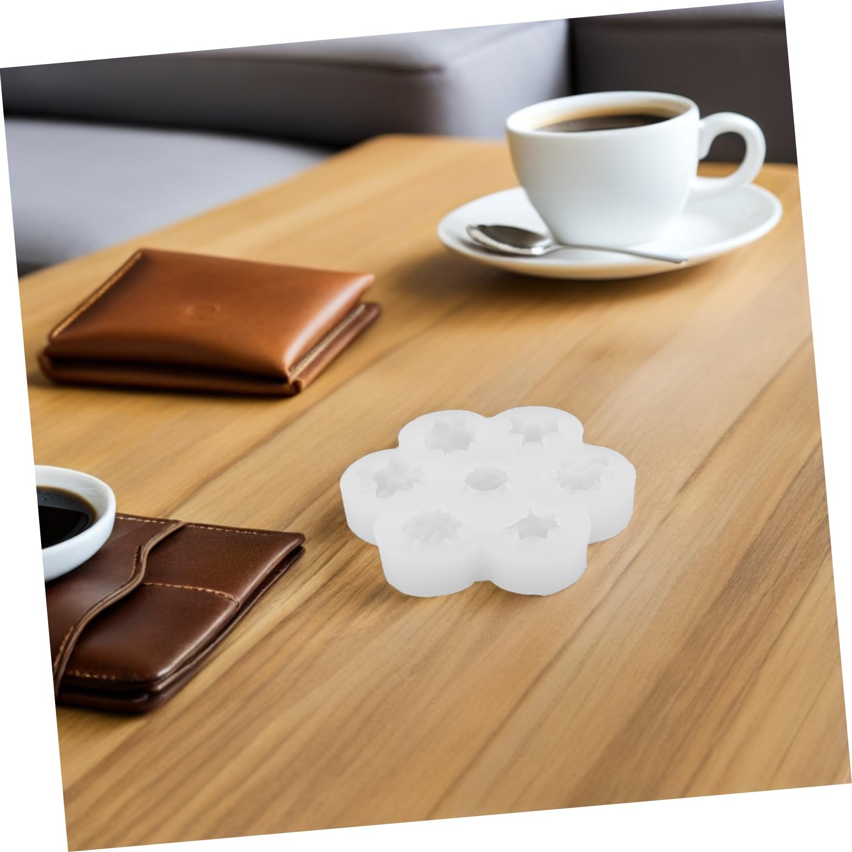 2piezas Molde De Silicona Para Velas Aromáticas Molde Forma De Cactus Para Manualidades De Jabón y Fondant Color Transparente