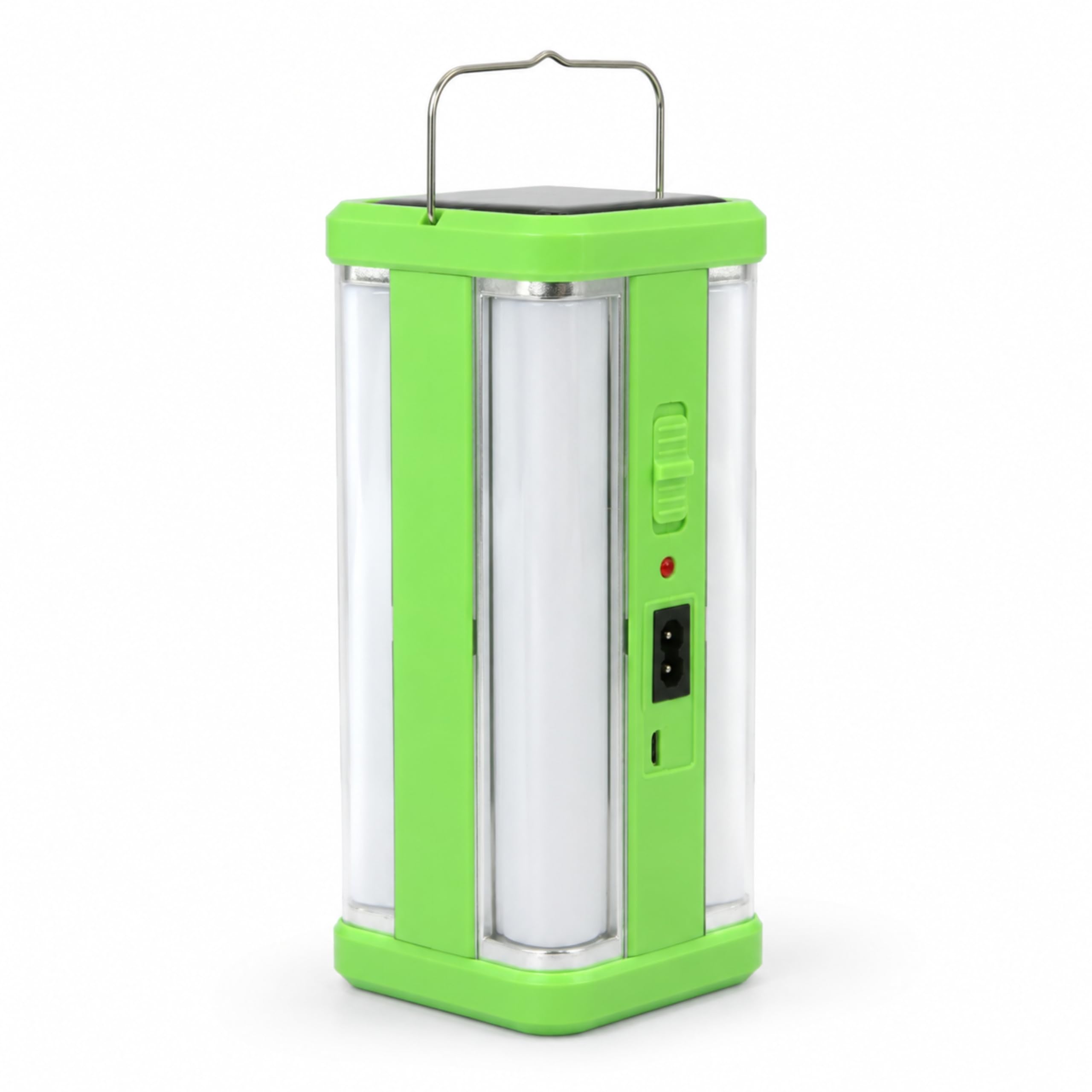 WOZIT 4 Tube Solar Emergency Light | Emergency Light Rechargeable | 2 Working Mode, Floor and Study Light, Electric & Solar Charging Support | Lantern for Home, Long Backup Battery ( Multicolor)-image-9