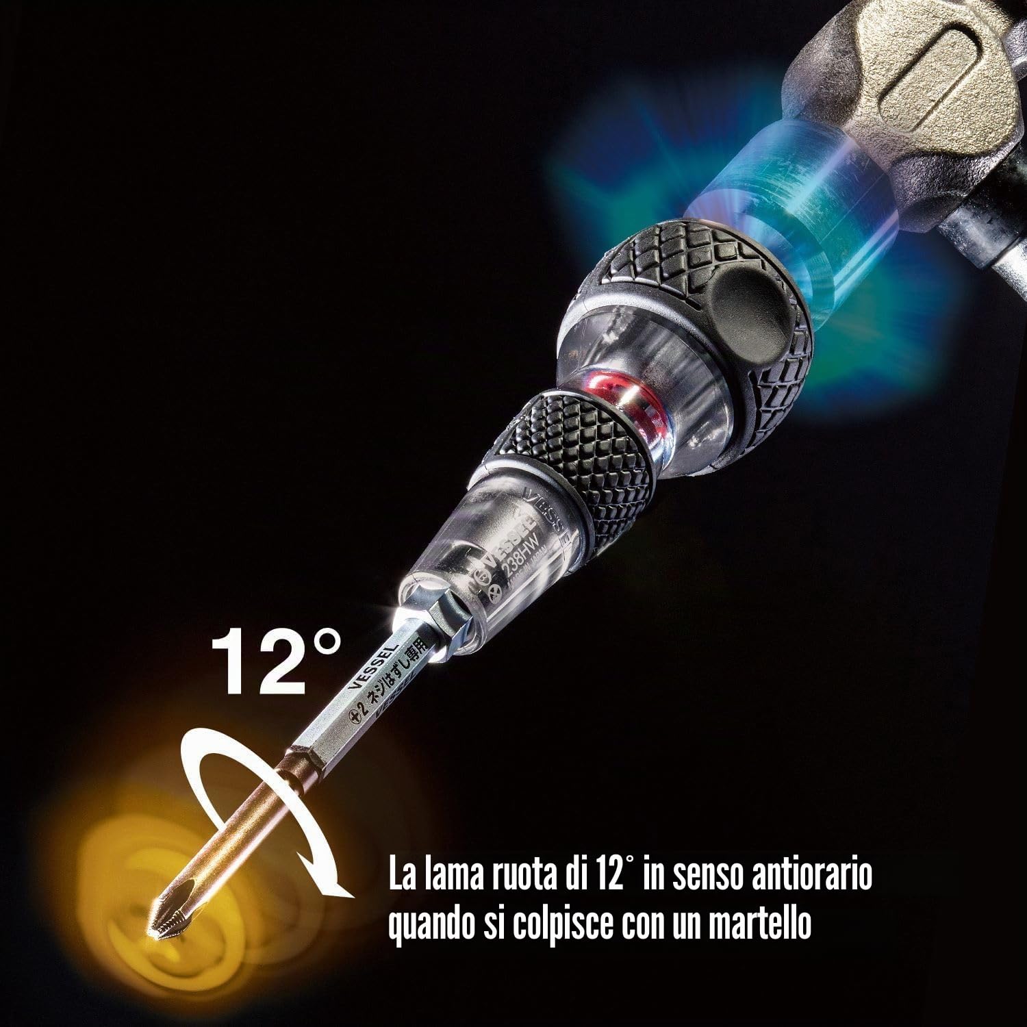 Cacciavite Impact & Out con 7 punte e custodia