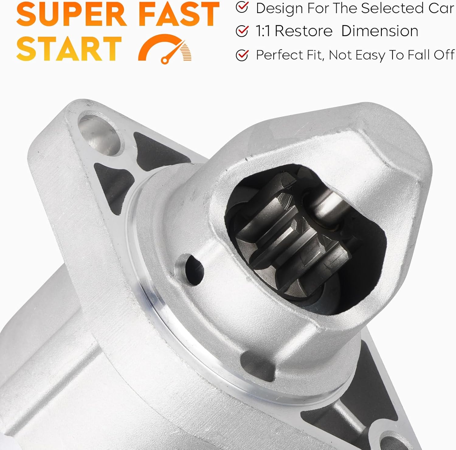 17870 New Starter for Honda Accord L4 2.4L 2003-2005 (Automatic Transmission), Element 2003-2006 2.4L(Automatic Transmission), Acura TSX 2004-2005 2.4L, 17870, 410-54101, 113821, 31200-RAA-A52