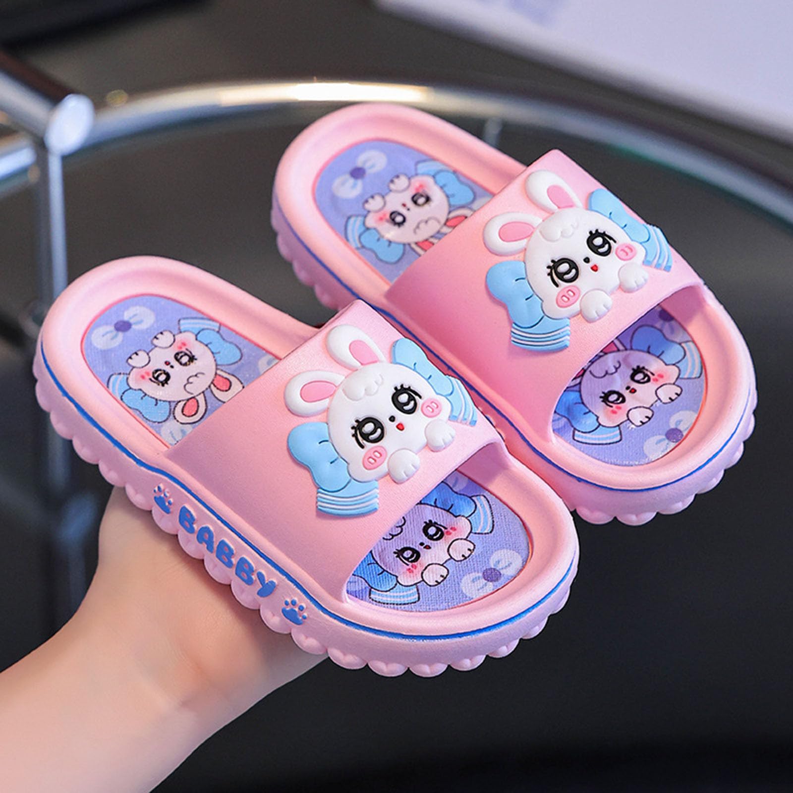 MMRTDJDR Generisch Zapatillas de bebé para niños pequeños, Sandalias Suaves de Verano para Exteriores, Zapatos cómodos y Ligeros para niños y niñas de 3 a 12 años, Zapatillas Transpirables para