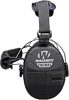Vista 4 de Walker's Orejeras de protección auditiva recargables ligeras para tiro, caza y campo de tiro, electrónicas, delgadas, de bajo perfil, FireMax