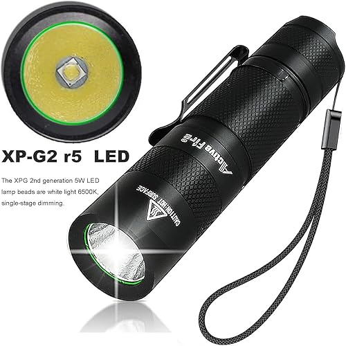 Miniatura 5 de ACTIVEFIRE Mini AA Pen luz LED portátil, súper brillante, impermeable, linterna de llavero, luz de clip, alimentado por pilas AA o 14500