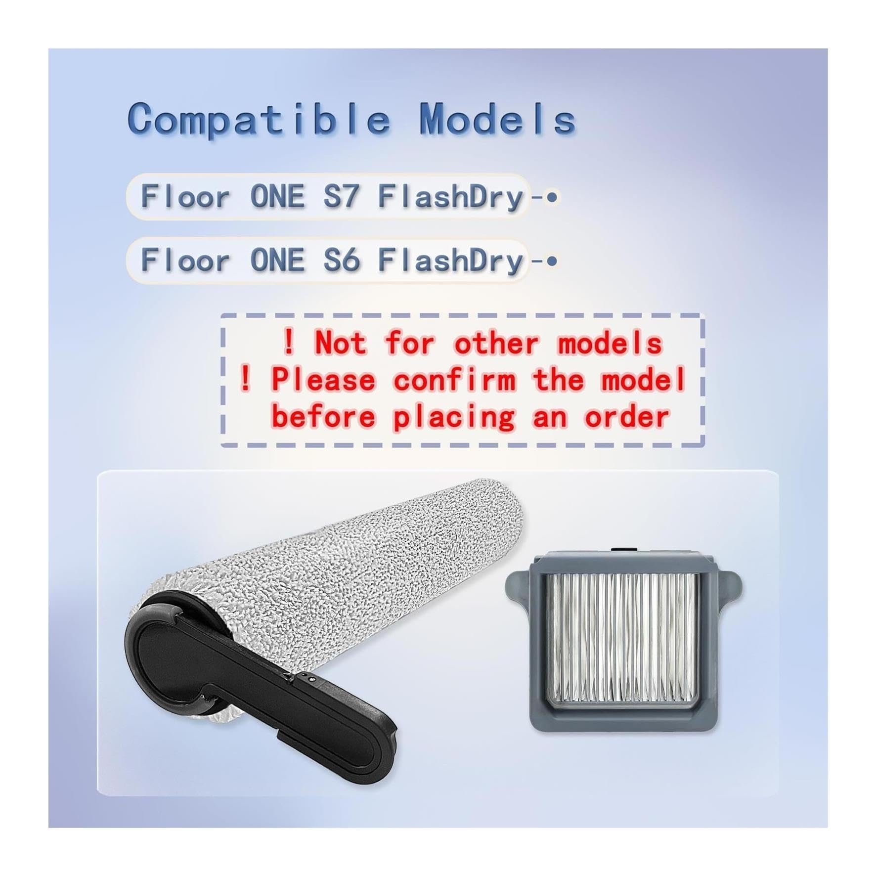 Kit Di Accessori,Compatibile Con Tineco Floor ONE S7 FlashDry / S6 | FlashDry Smart Cordless Wet Dry Vacuum Cleaner Compatibile Con