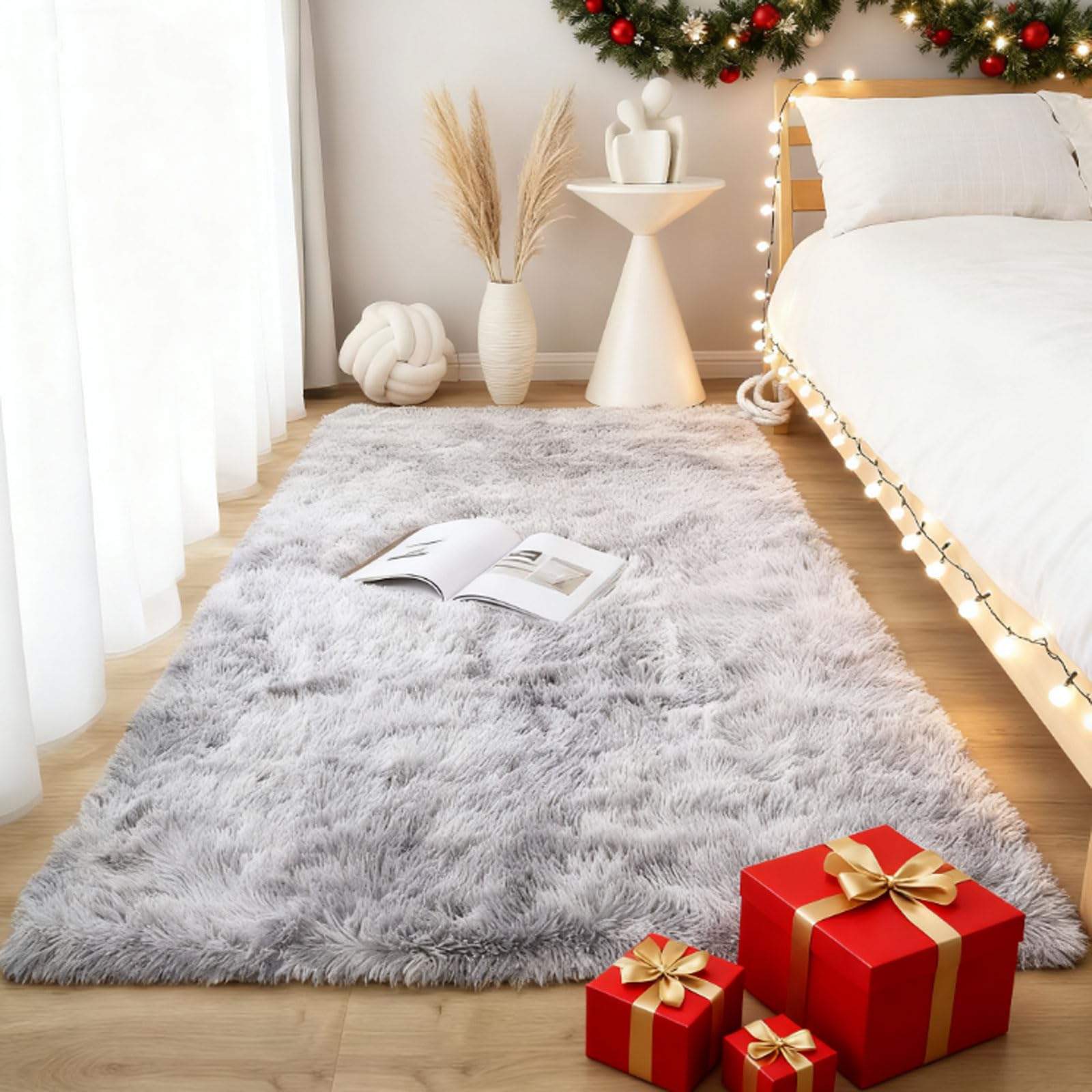 Tapis chambre shaggy épais et ultra doux 300x310 grand tapis de sol