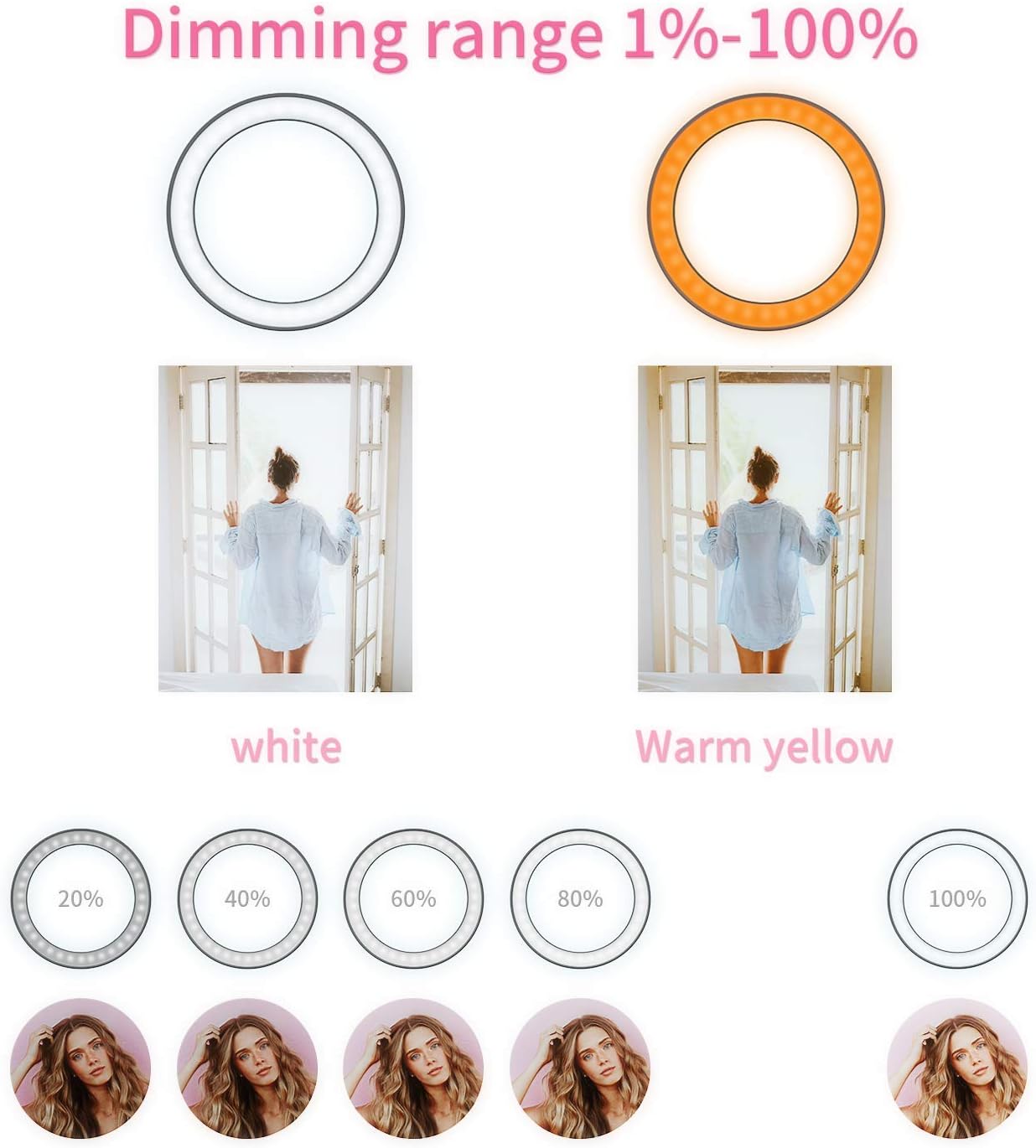 Flash Sale Buy 1 get 1 MOUNTDOG 18 Ring Light Kit 55W Bluetooth LED Ringlight Lighting with Tripod Stand Dimmable 3200K/5500K YouTube Circle Lighting Ringlights for Makeup Video Photography Blogging Portrait 40% Off Discount MOUNTDOG 18 Ring Light Kit 55W Bluetooth LED Ringlight Lighting with Tripod Stand Dimmable 3200K/5500K YouTube Circle Lighting Ringlights for Makeup Video Photography Blogging Portrait