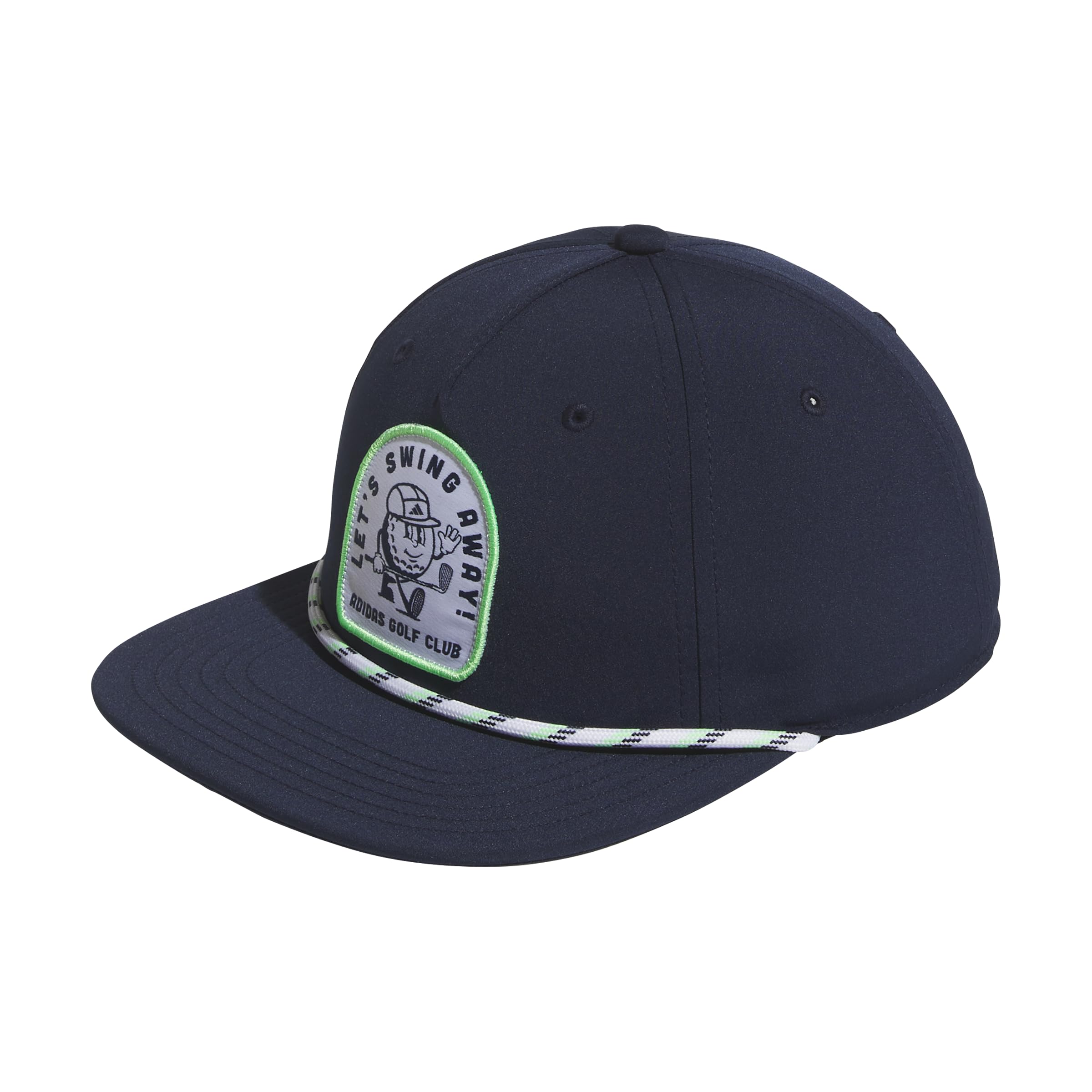 Adidas Unisex Collegiate Navy Golf Standard Lets Swing Away 5-Panel Rope Golf Hat,