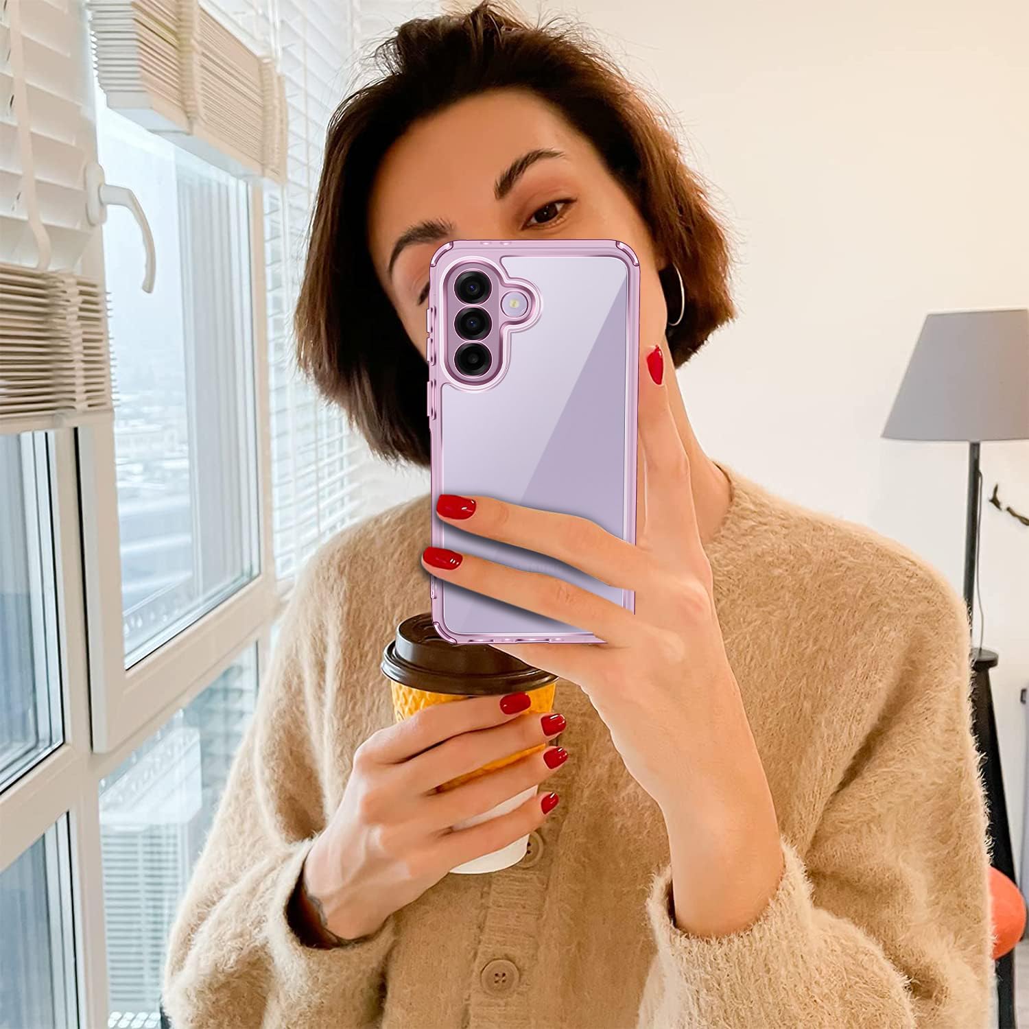 iVoler Przezroczysta obudowa antyżółknięciowa dla Samsung Galaxy A37 5G z 2 sztuk hartowanego szkła, przezroczyca obudowa antywstrząsowa do absorbowania uderzeń z miękkim i cienkim amortyzującym