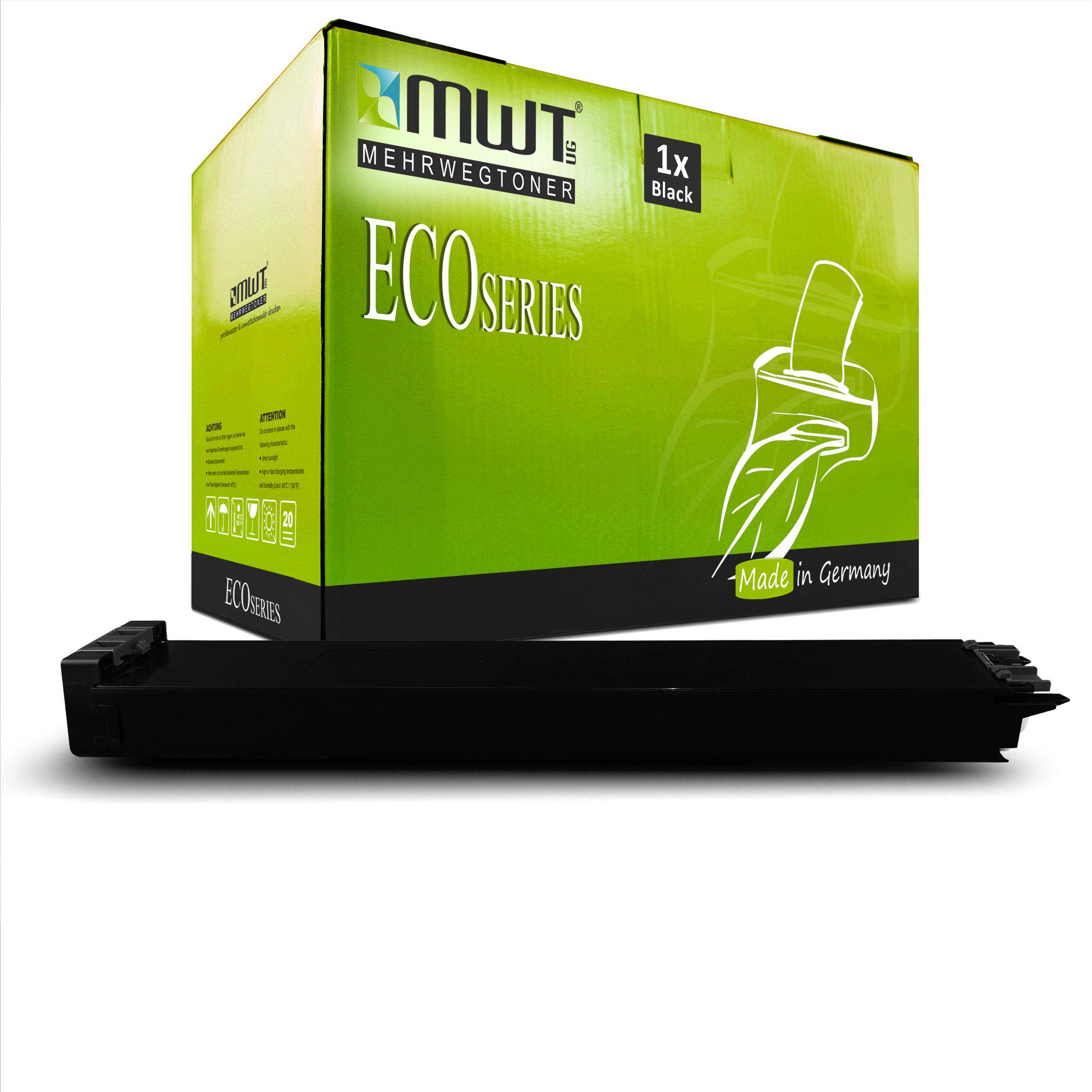 Toner noir Sharp MX-36GTBA compatible MX2610 MX2640 MX3140 MX3600 - 6