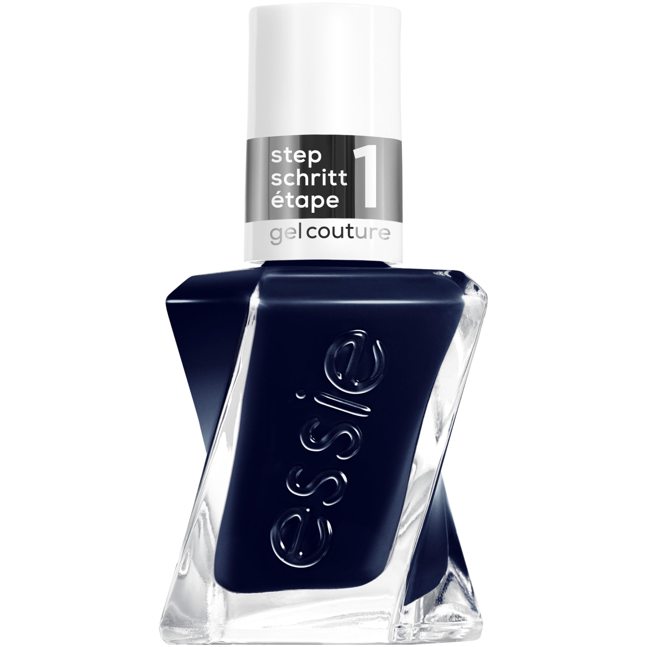 Gel by Essie Nagellack, langanhaltender Nagellack mit glänzendem Finish, Professionelle Nagellackfarbe, Maniküre ohne UV-Licht & bis zu 15 Tage Halt, Farbe: Nr. 400 caviar bar, Dunkelblau, 1 x 13,5 ml