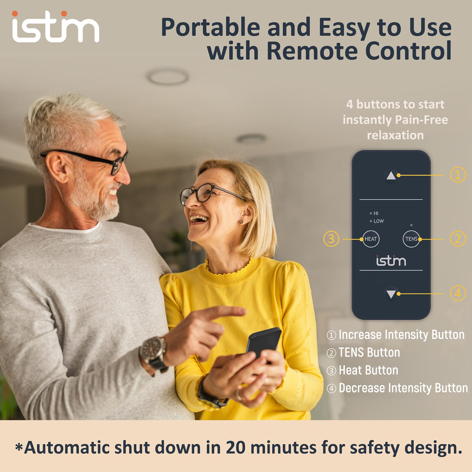 iSTIM X1 Wireless Heat TENS Unit Muscle Stimulator for Back Pain — Amazon image 7