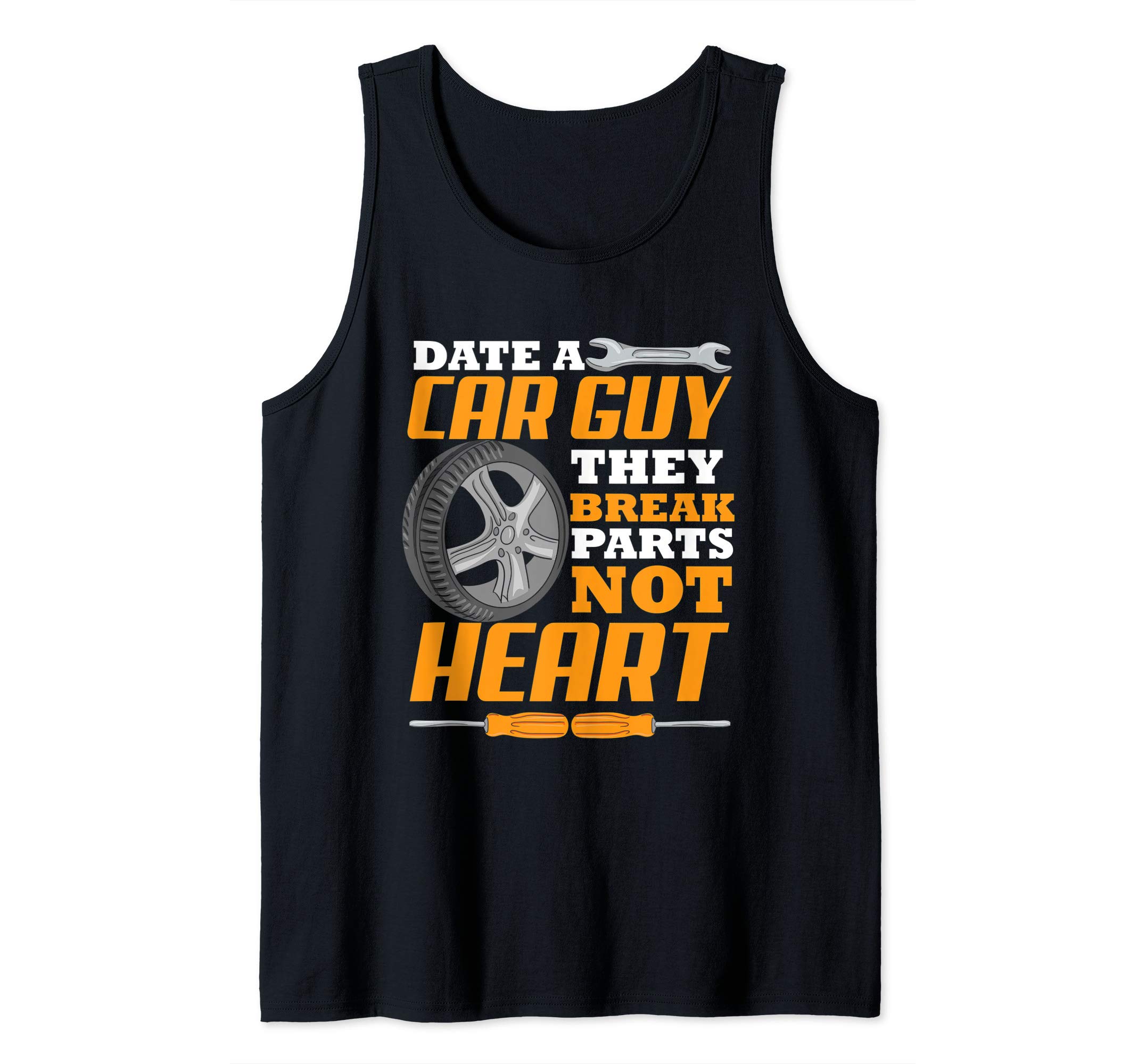 Date a Car Enthusiast Turbocar Mechanic Tank Top