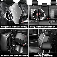 Vista 6 de Fundas de asiento personalizadas para Tacoma 2005 2006 2007 2008 2009 2010 2011 2012 2013 2014 2015 Crew Cab 2ª Gen Tacoma Base, PreRunner, TRD Pro