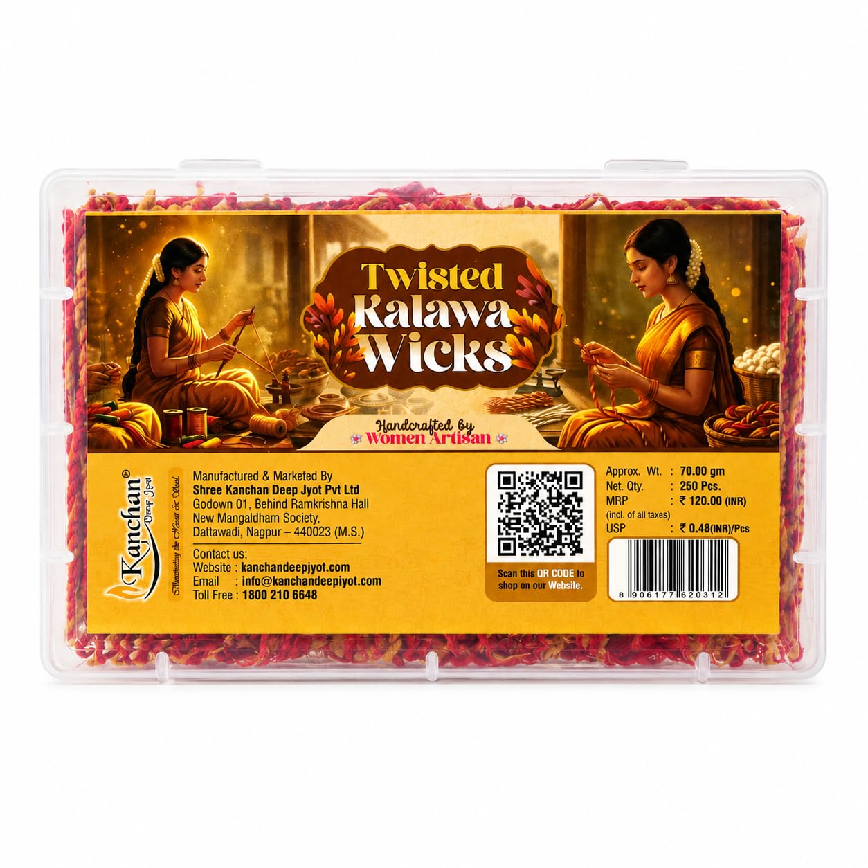 Twisted Kalawa Wicks – 250 Pieces | For Diyas-image-23