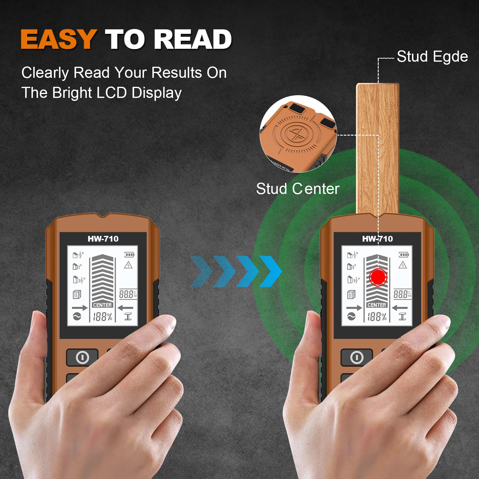 Scanners muraux multifonctions avec alarme sonore et étalonnage facile Détecteurs de plafond et de sol pour rénovations Scanners muraux professionnels