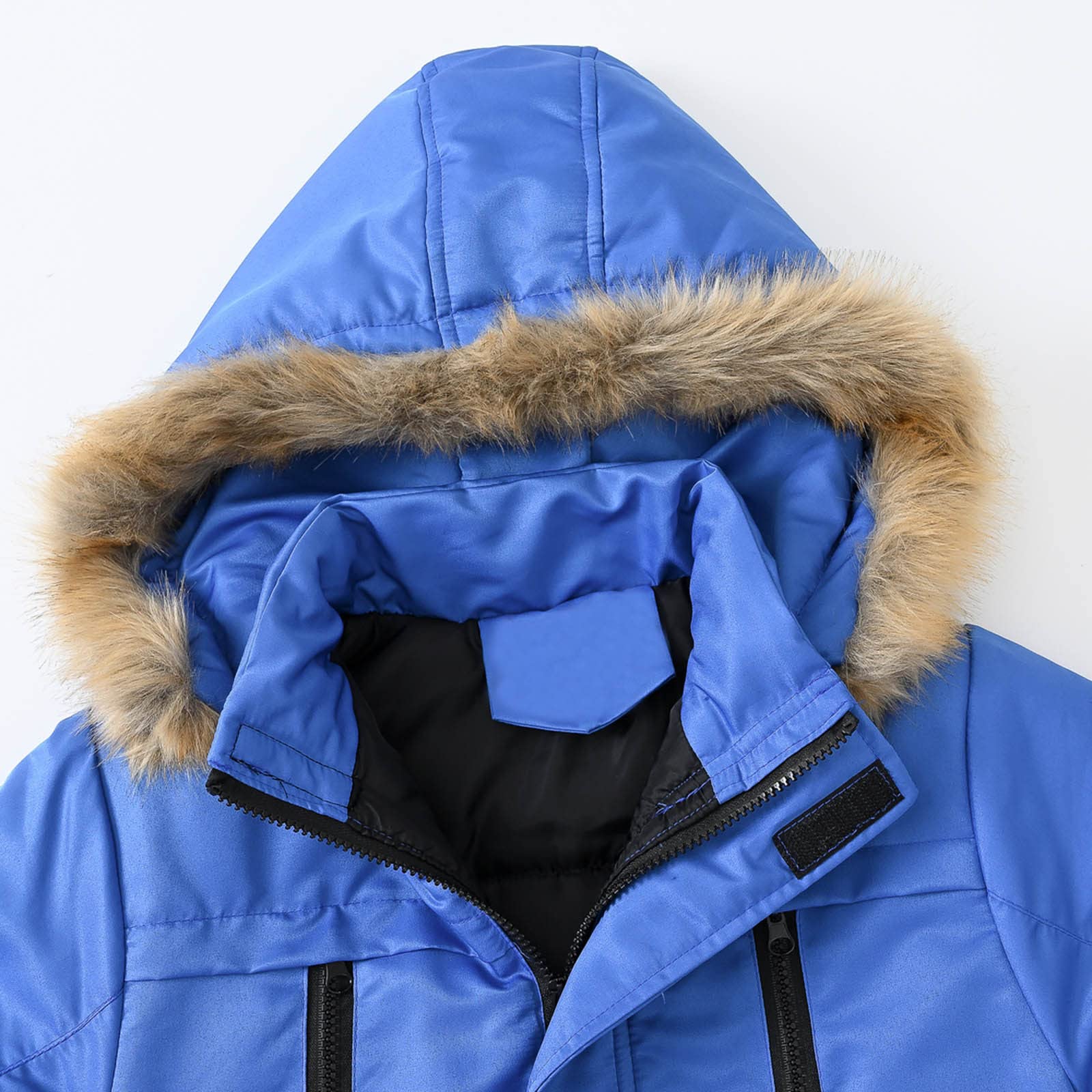 Generisch Maglione per bambini felpa ragazzi inverno ispessire cappotto con tasca giacca con cappuccio bambino antivento cerniera spessa calda