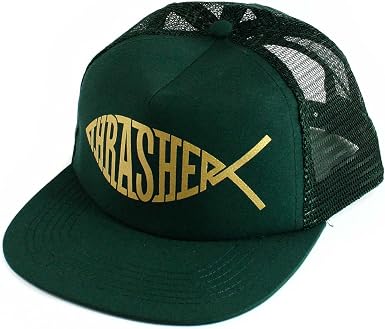 THRASHER CAP FISH MESH SNAPBACK GREEN 