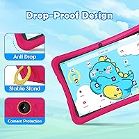 Vista 6 de DigiLand Android 15 Kids Tablet, tabletas de 10.1 pulgadas, 6 GB de RAM+32 GB de ROM (ampliar a TF), control parental, software para niños