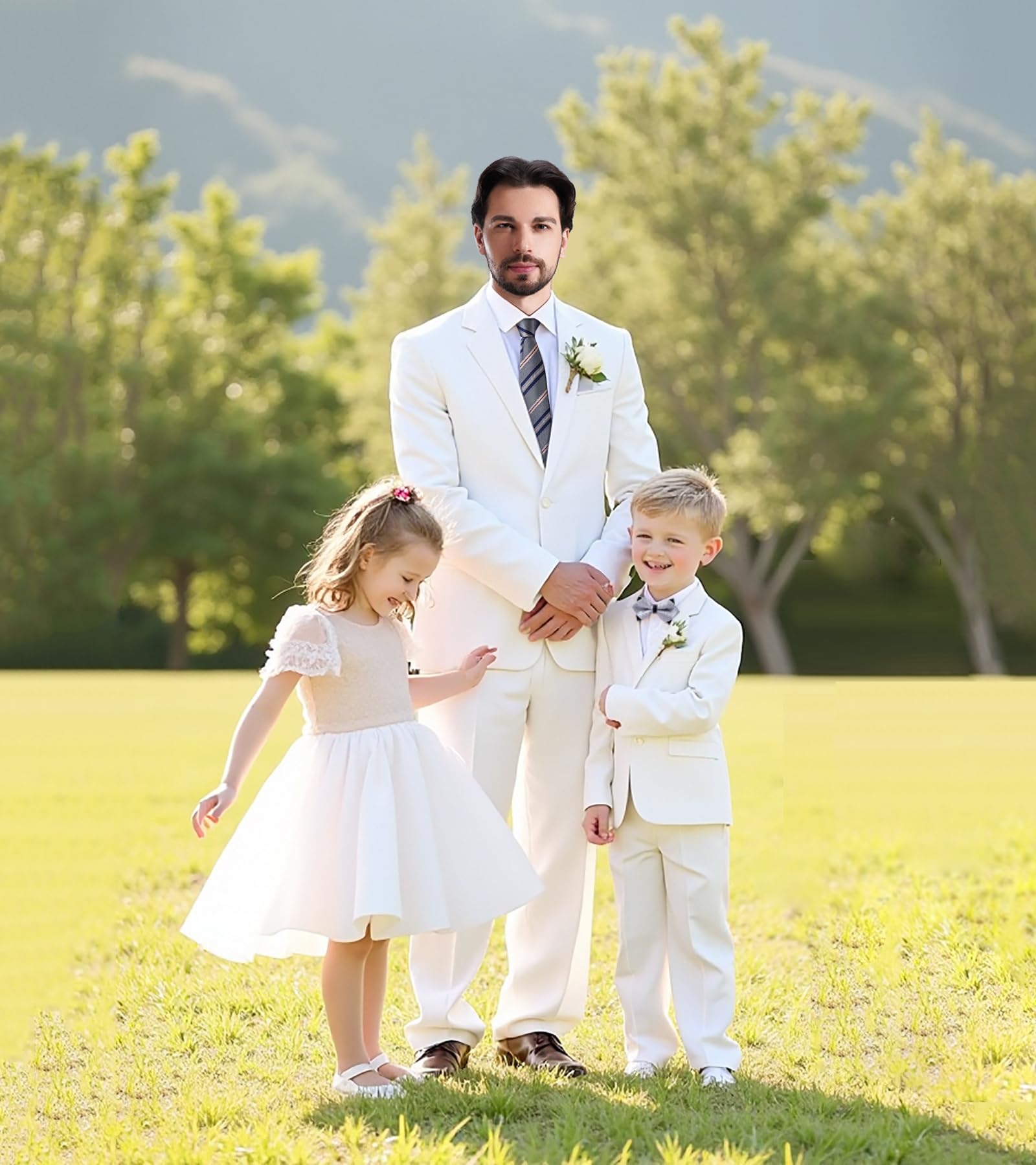 Traje formal para niños, traje ajustado para niños, traje para adolescentes, niños pequeños, vestido de boda, comunión