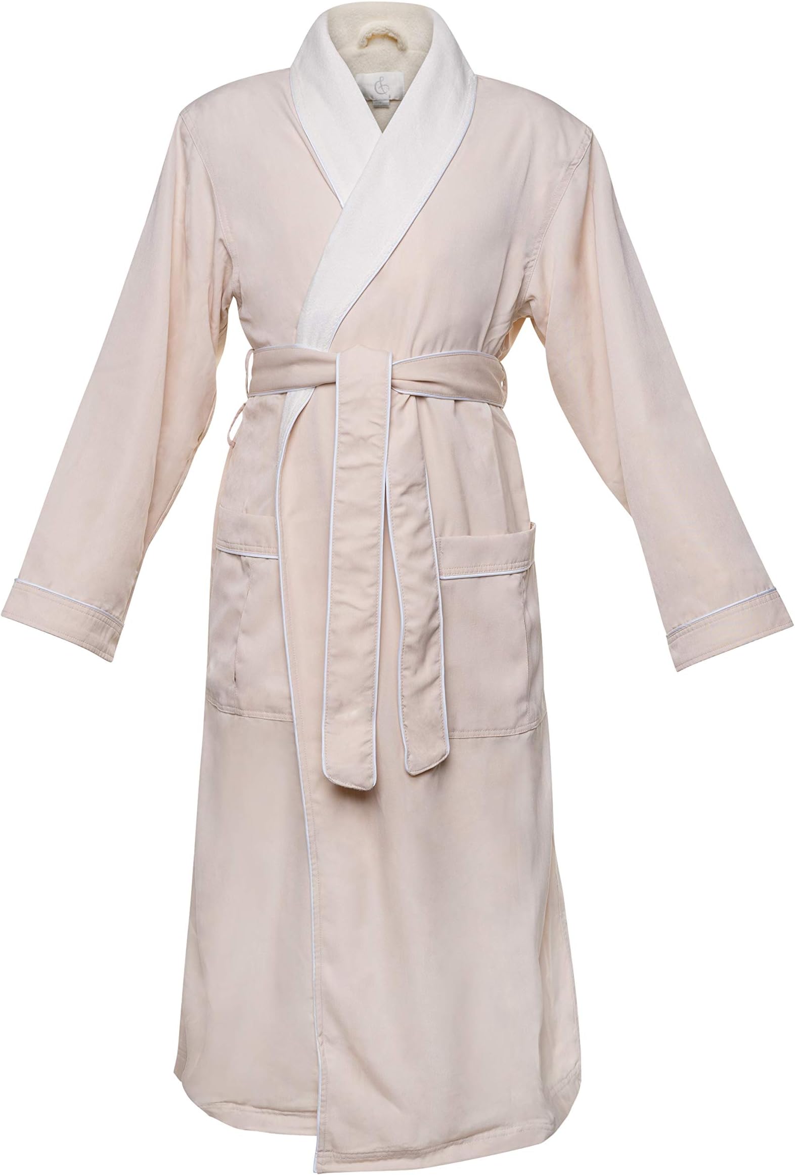 CHADSWORTH & HAIG Ultimate Doeskin Brushed Microfiber Bathrobe Lined In Terry. Luxury Spa & Hotel Bathrobe for Women & Men