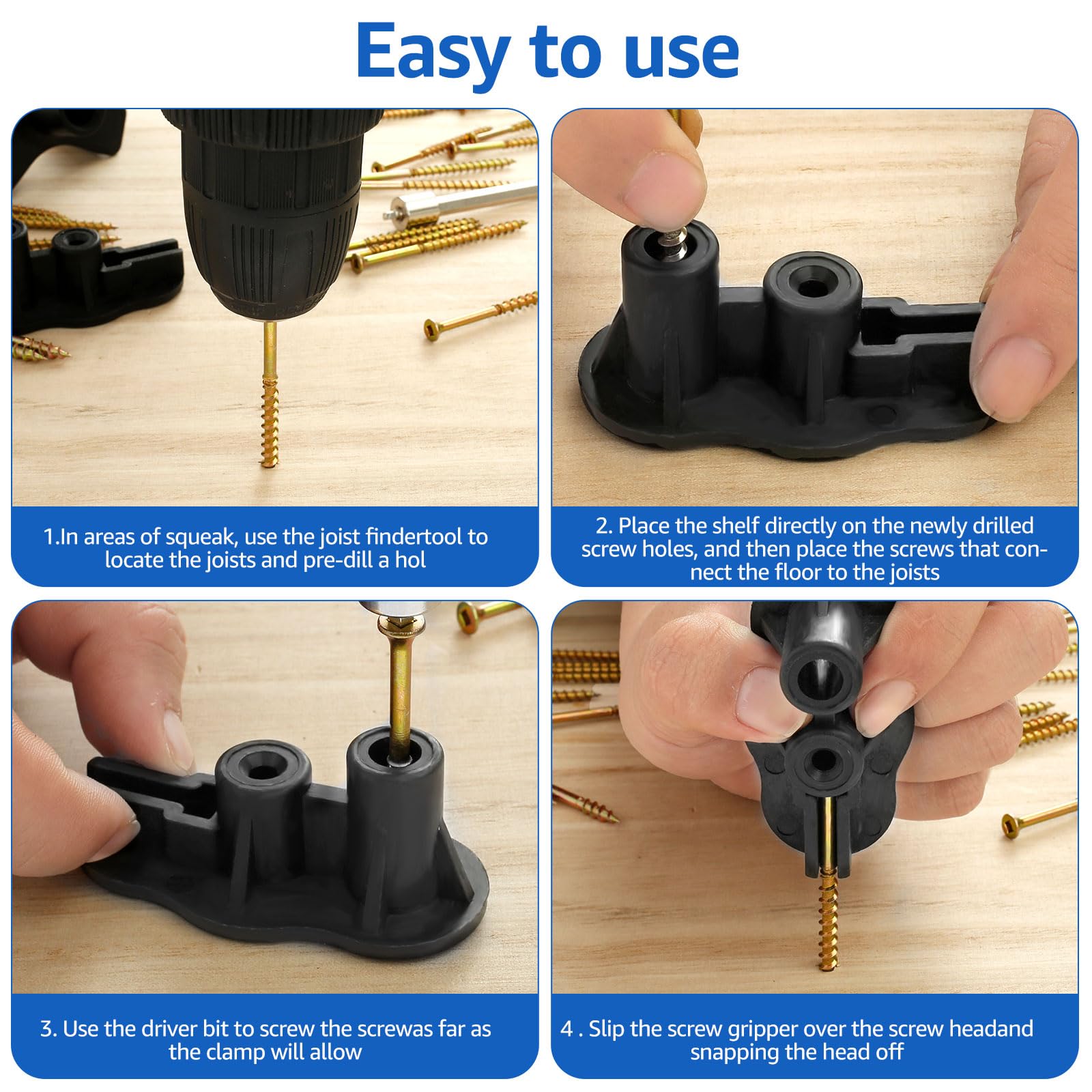 KTCINA 55Pcs Squeaky Floor Repair Kit - Image 4