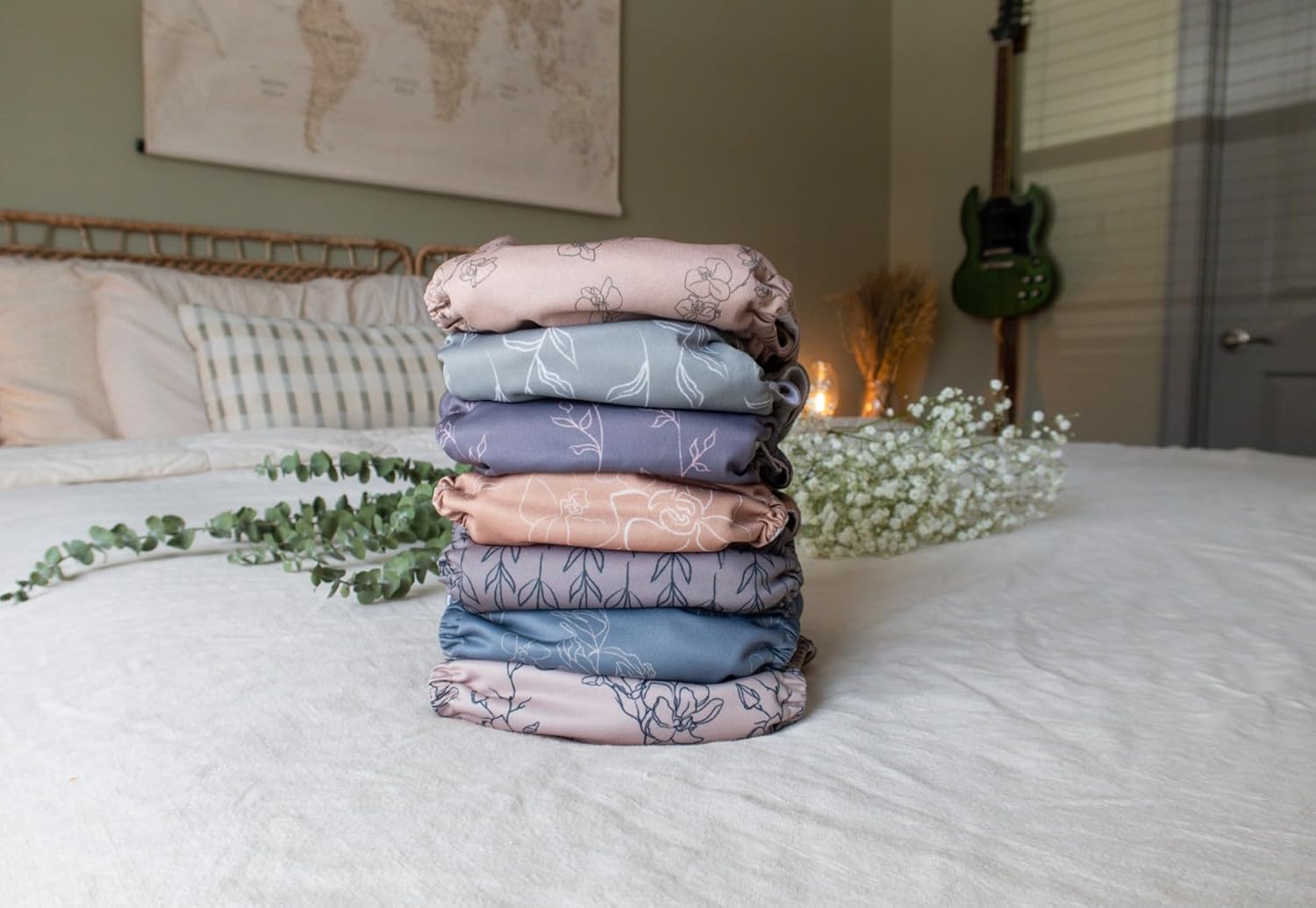 Nora's Nursery Cloth Diapers + 7 Pack Inserts with Snap