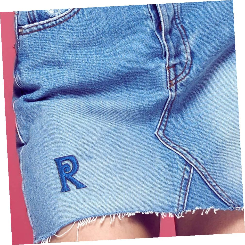 156pezzi Toppe Termoadesive Ricamate Adesivi Per Abbigliamento e Accessori Per e Riparazioni Patches Blu