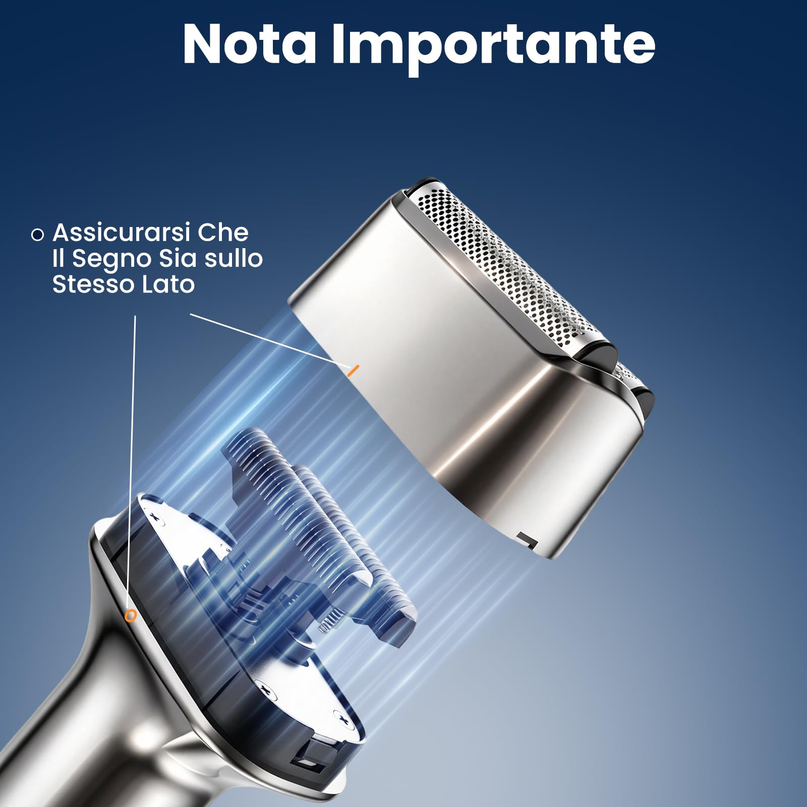 MAXGROOM Rasoio Elettrico Barba, rasoio elettrico a pelle a 3 testine flottanti, Shaver barba IPX7 testina rimovibile, 70 minuti di autonomia, 132 g leggero e portatile, USB-C e LED