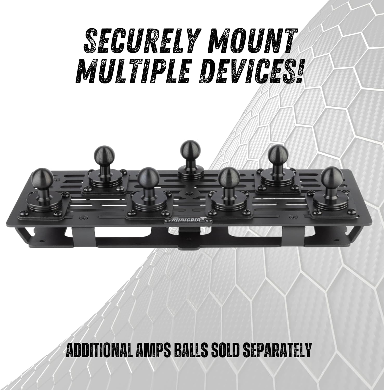 Bulletpoint RubiGrid Metal Dash Mount Phone Holder Multi-Device Mount Compatible with 2023+ Ford Super Duty (Magsafe Compatible)