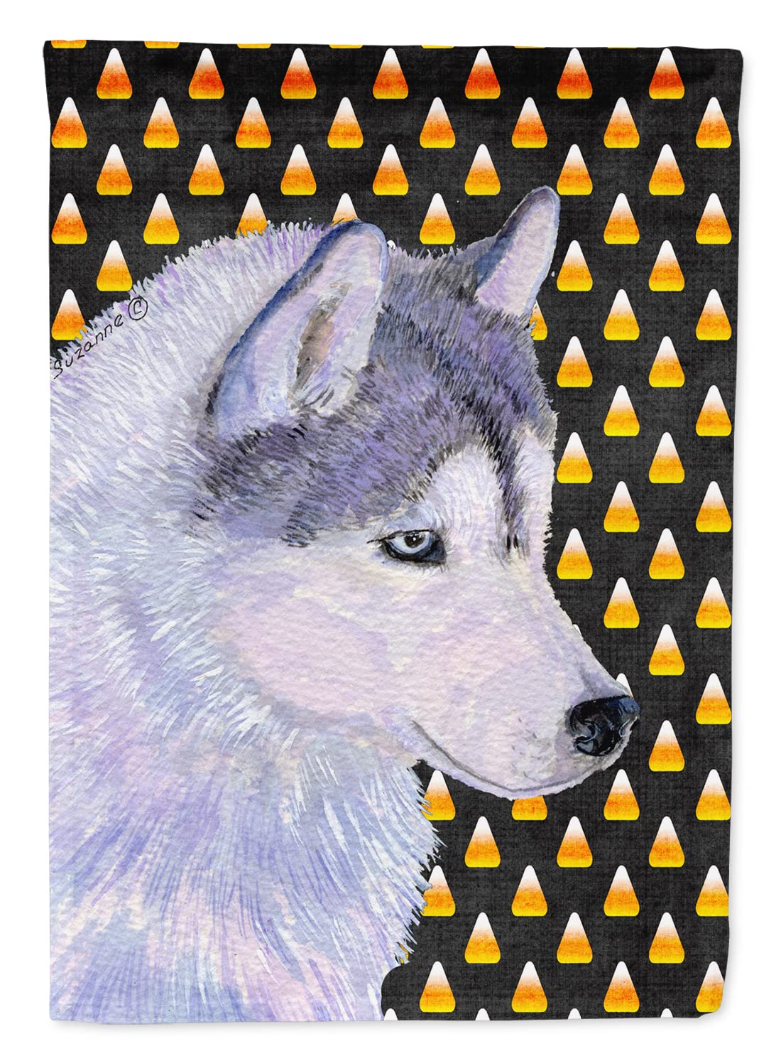 Drapeau Husky de jardin pour décorer votre entrée de maison en automne