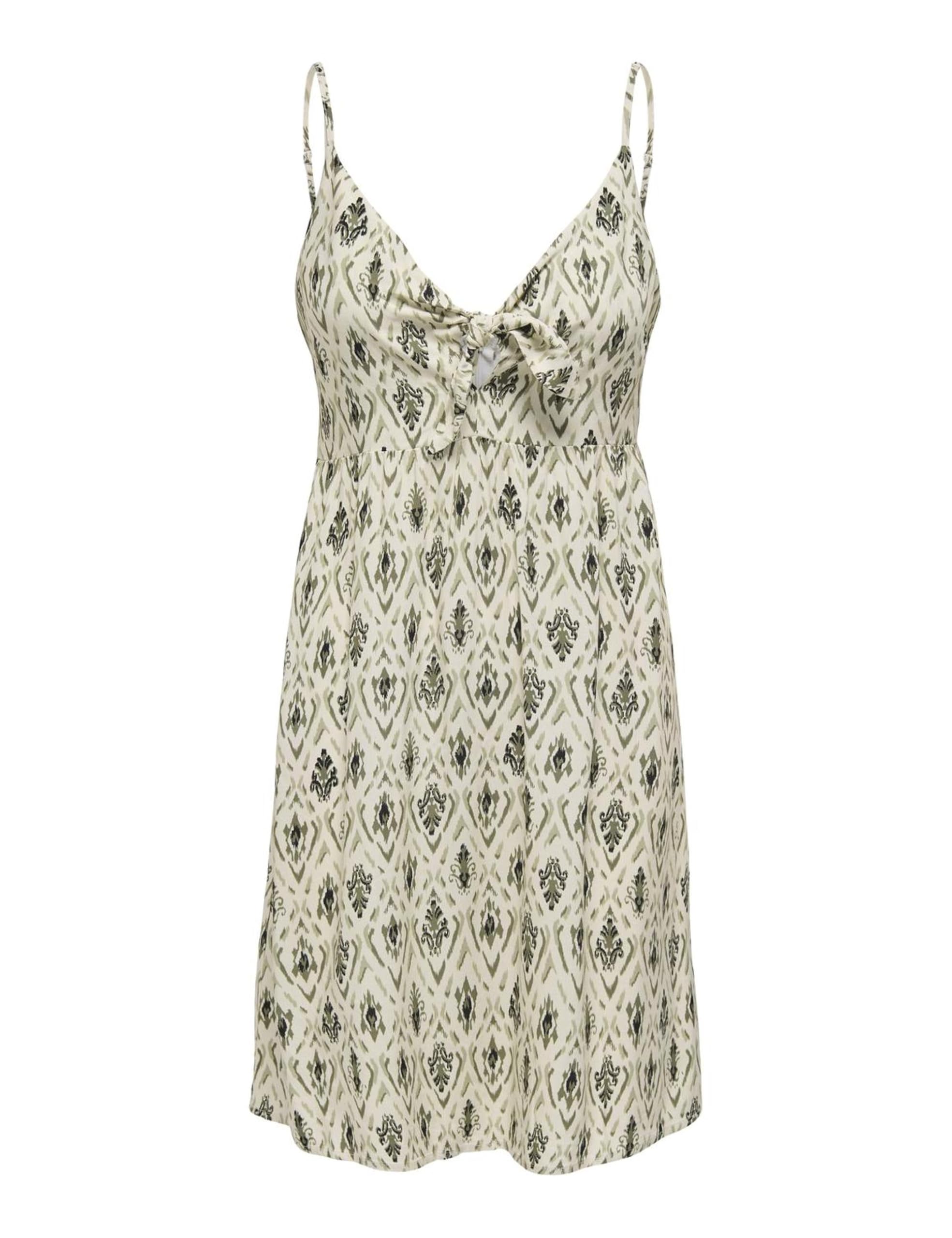 ONLY Onlnova Life Vis Jules Dress AOP, Rifle Green, L