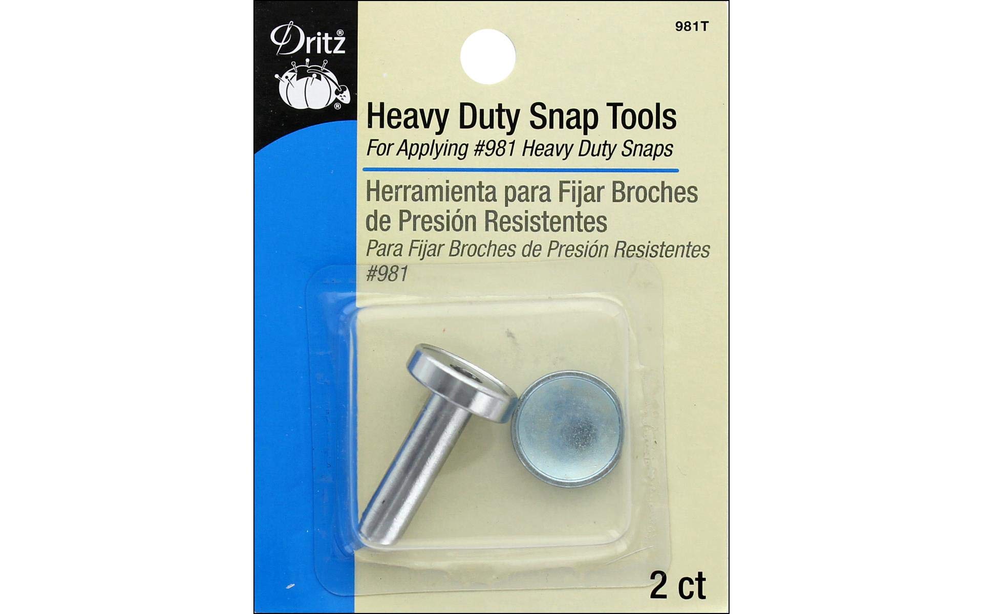 Dritz 981T Heavy Duty Snap Fasteners Tool, Metal