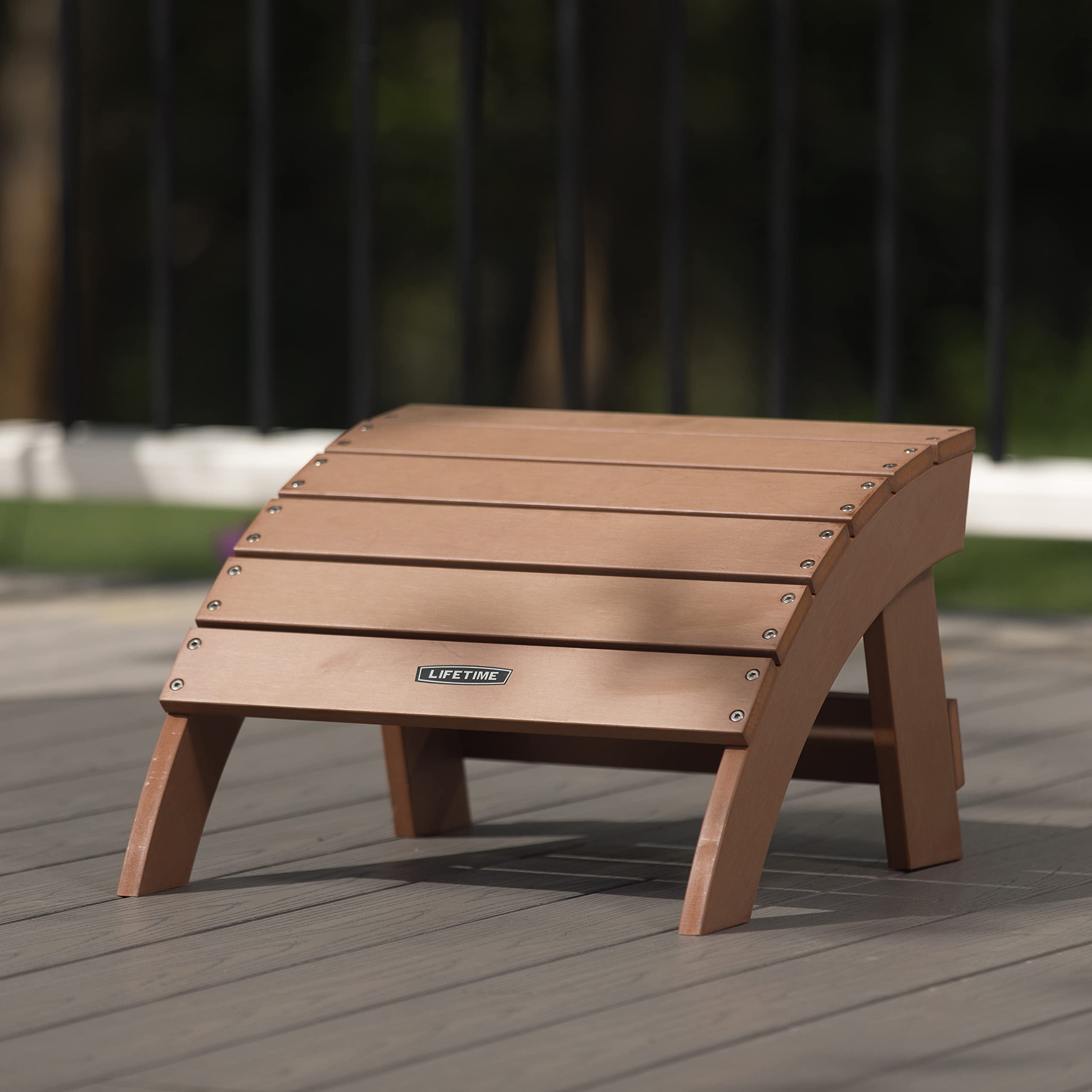 Lifetime Adirondack Ottoman 60245 | Versatile Outdoor Patio Footrest & Ottoman | Durable Weather-Resistant Wooden Design | Maintenance-Free Garden Footrest | Lightweight & Easy-to-Clean 1