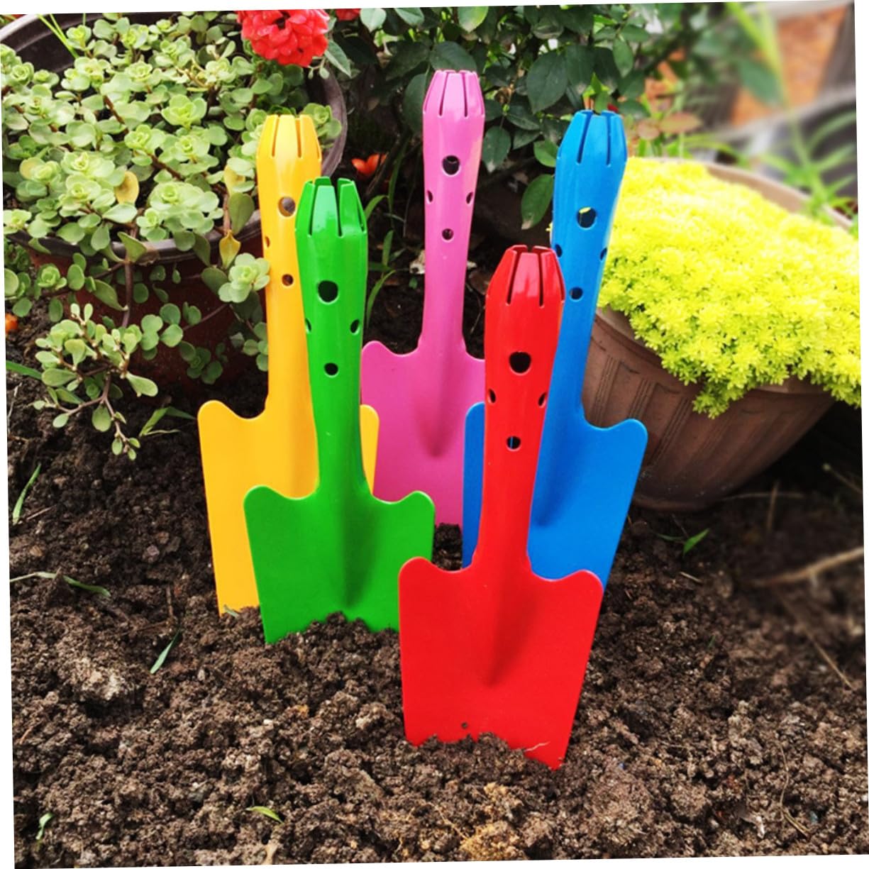 Gartenschaufel 5 Stück aus Eisen für Blumen und Setzlinge