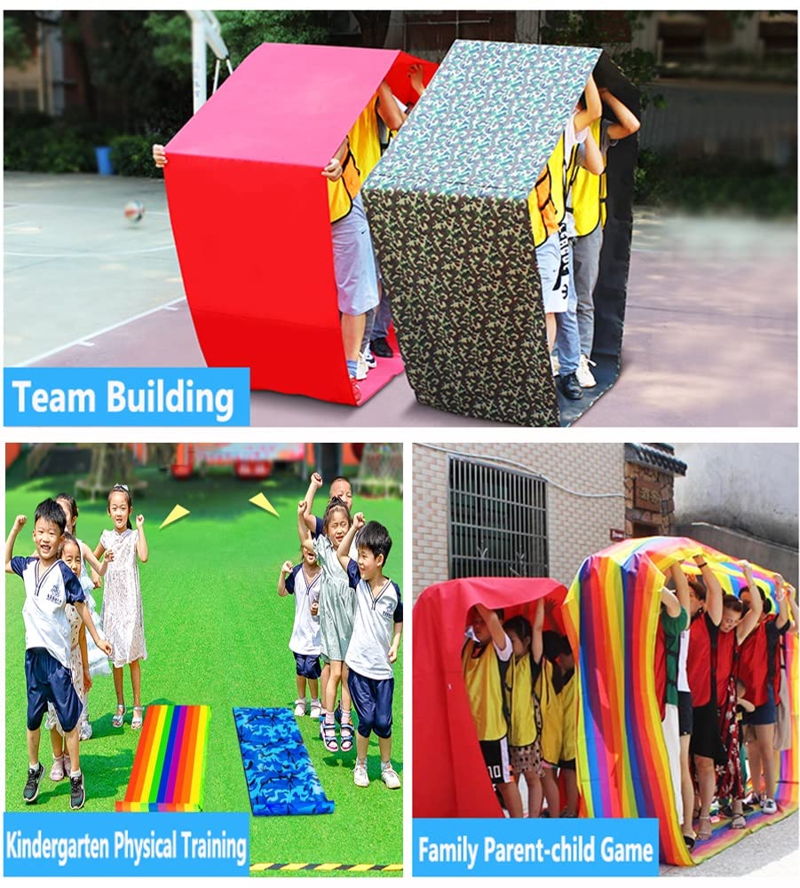 juegos de trabajo en equipo. IEOWY - Juego de trabajo en equipo for adultos y niños, tapete for correr, equipo de actividades for clubes escolares y de empresa, fácil de transportar(Adult 8M//26FT)
