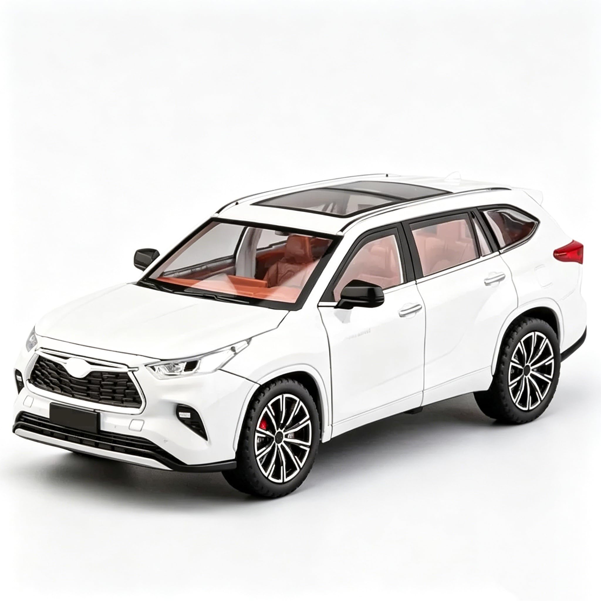 Amazon.com: BDTCTK 1/24 Highlander Model Car, Zinc Alloy Pull Back
