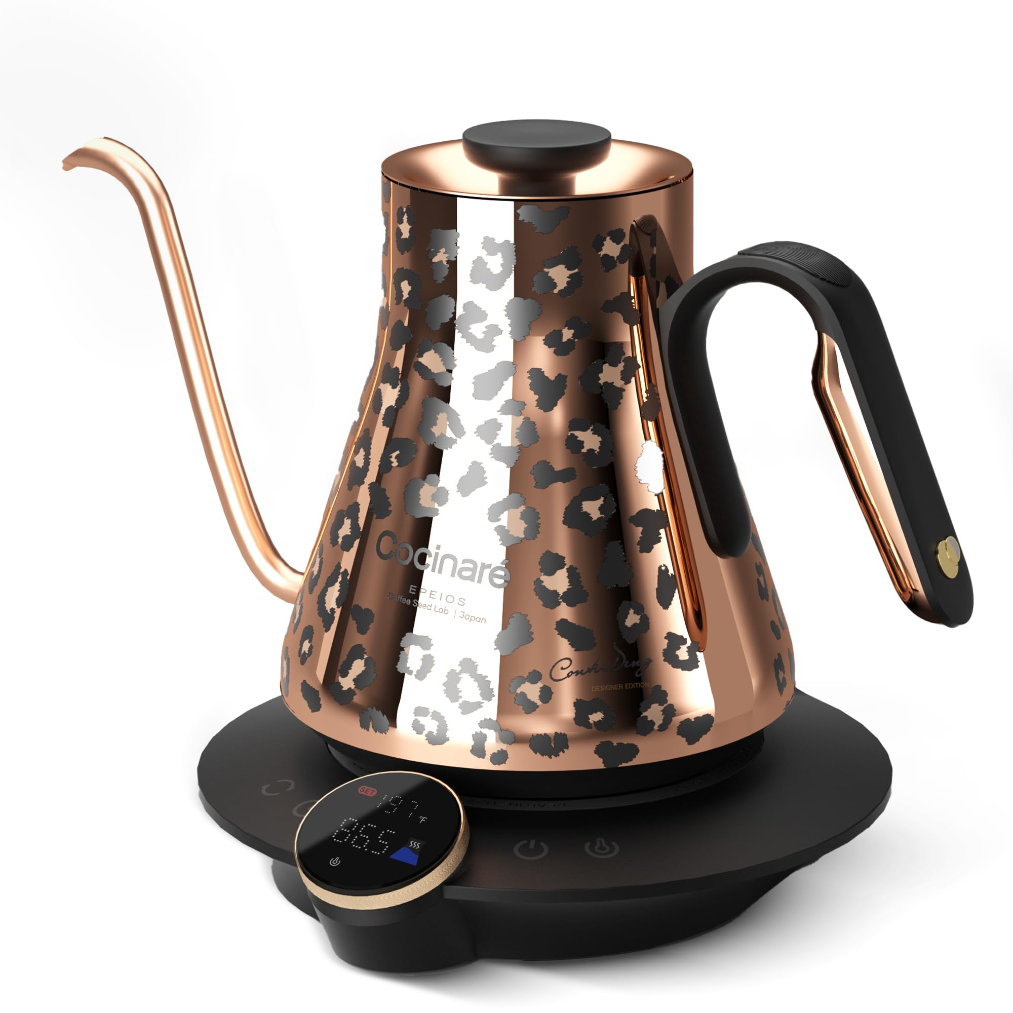Cocinare Artisan Gooseneck Electric Kettle ±0.5°F Temperature Control