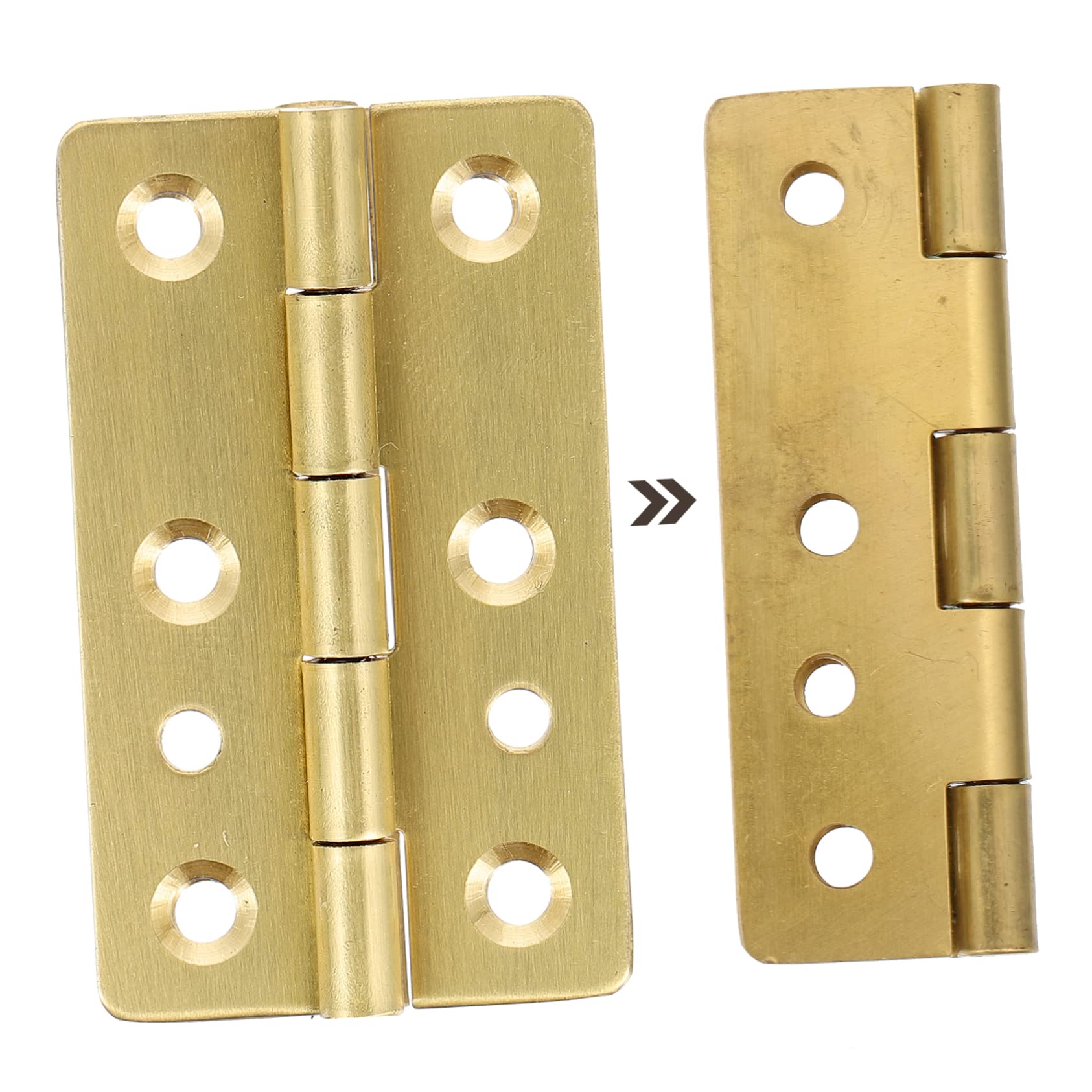 CANIGHT 6pcs Small Hinges for Jewelry Box Piano Hinges Material Pre-drilled for Easy Installati
