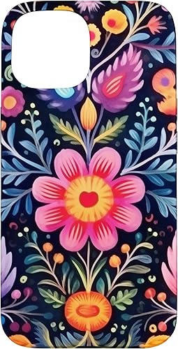 Miniatura 10 de Funda para iPhone 1212 Pro de arte popular mexicano bordado floral patrimonio otomi